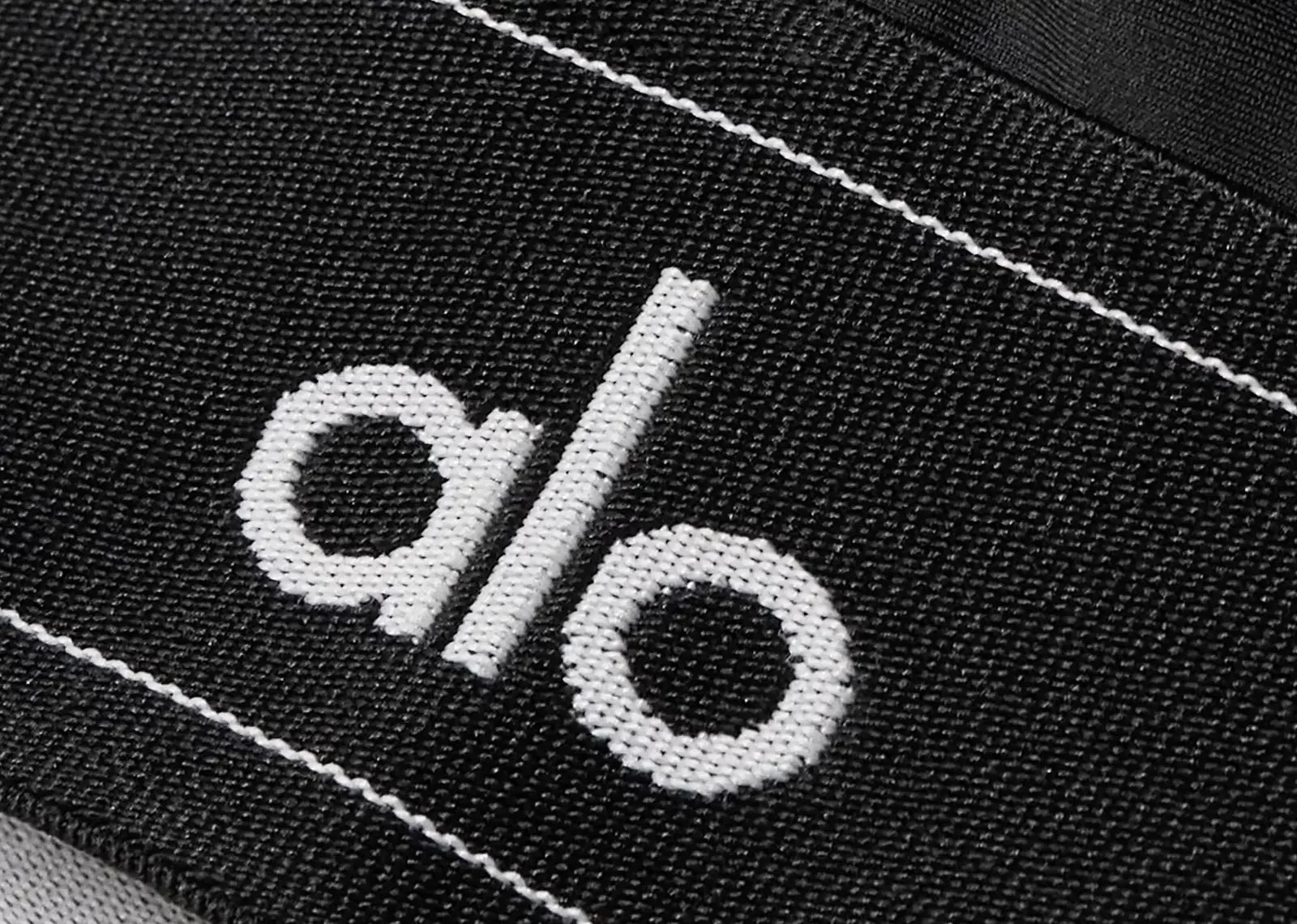 Alo Yoga Airlift Suit Up Sports Bra Black White