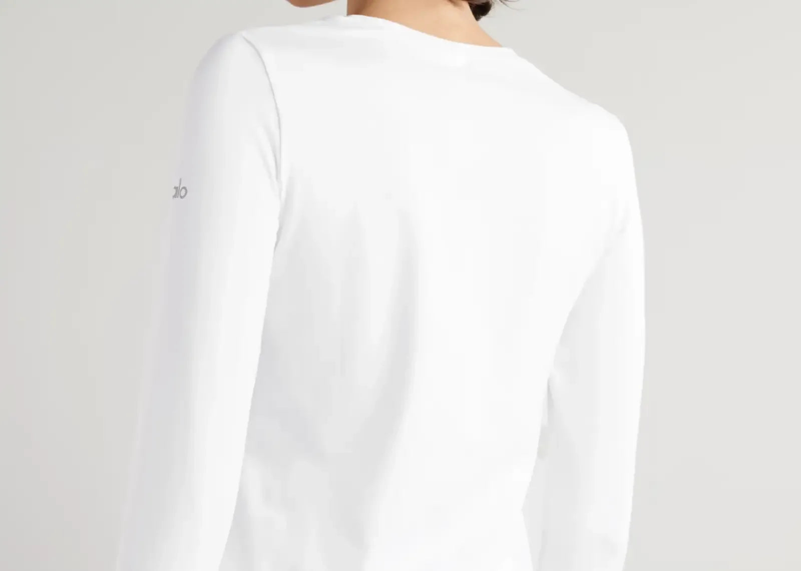 Alo Yoga Alosoft Finesse Long Sleeve White
