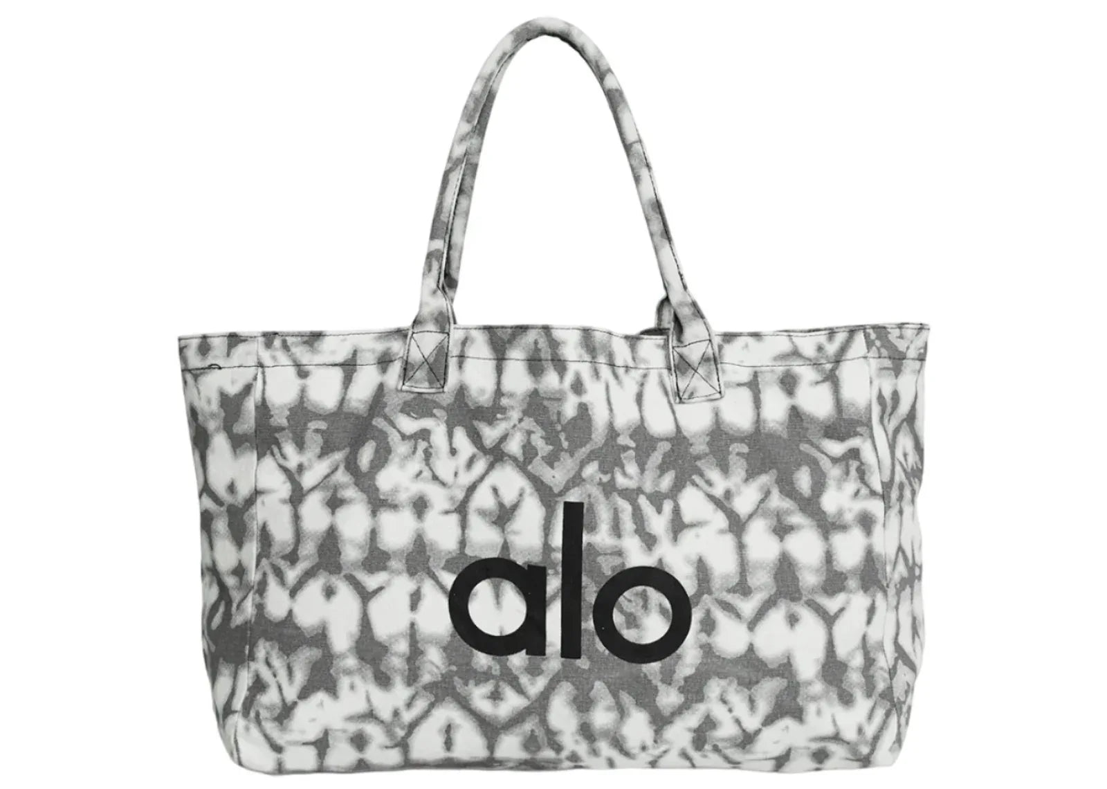 Alo Yoga Iconic Shopper Tote Bag Grey Tiedye