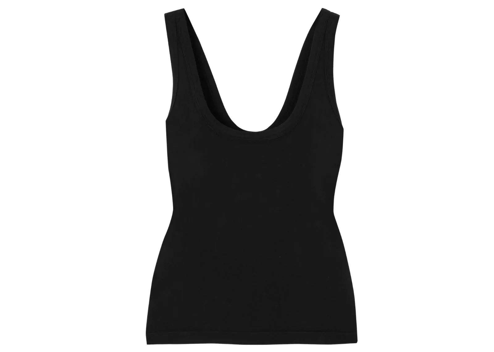 Alo Yoga Seamless Cotton-Blend Tank Top Black