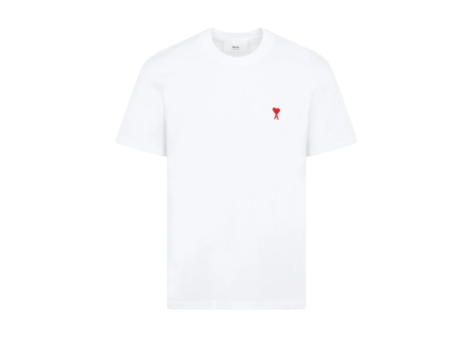 Ami Paris Ami De Coeur Classic Fit T-Shirt White/Red