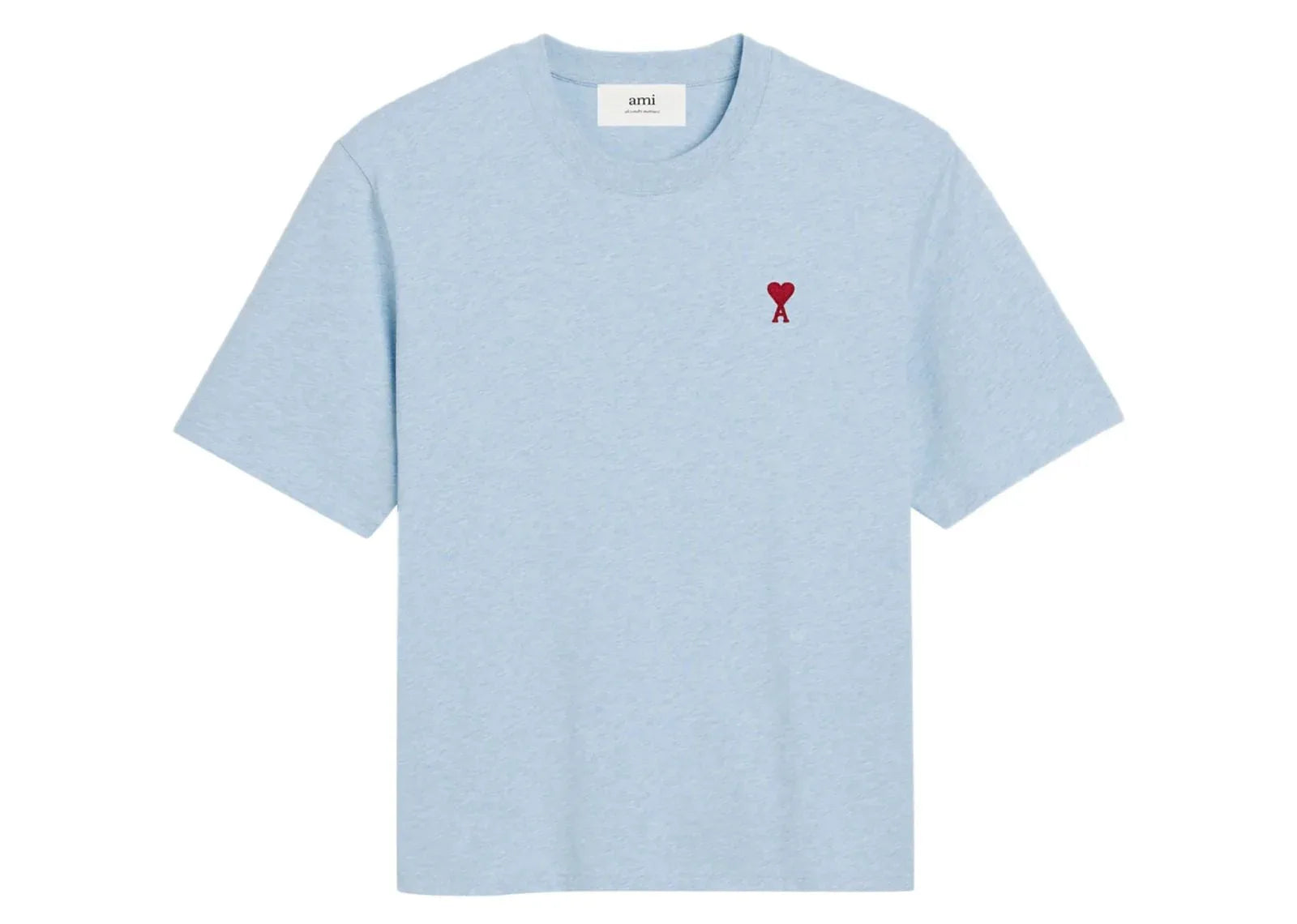 Ami Paris Ami De Coeur T-Shirt Light Blue