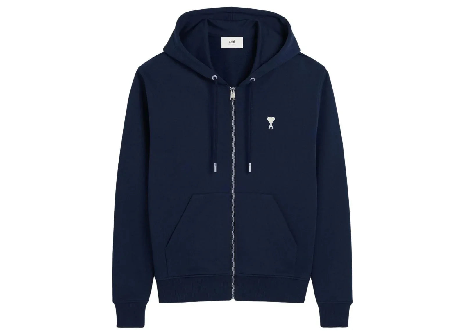 Ami Paris Ami De Coeur Hoodie Midnight Blue