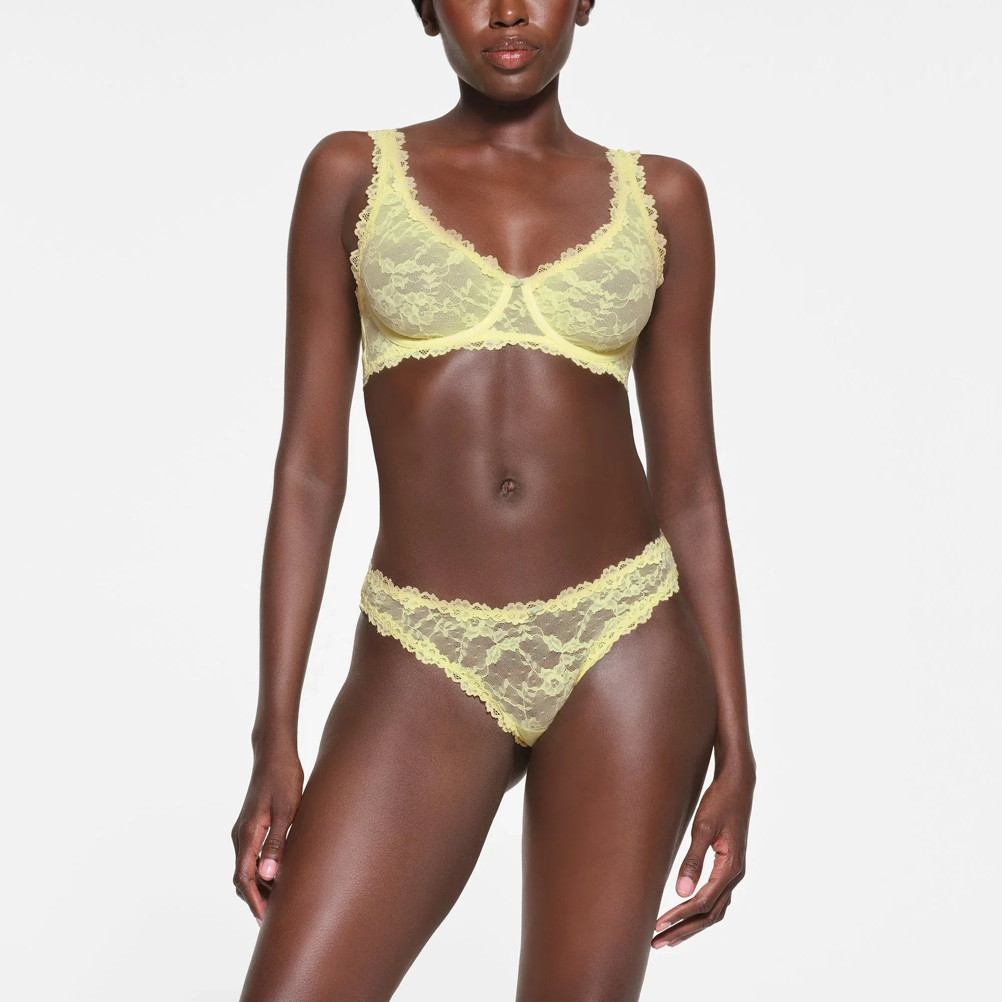 SKIMS STRETCH LACE UNLINED FULL COVERAGE BRA | LEMONADE - SÜTYEN