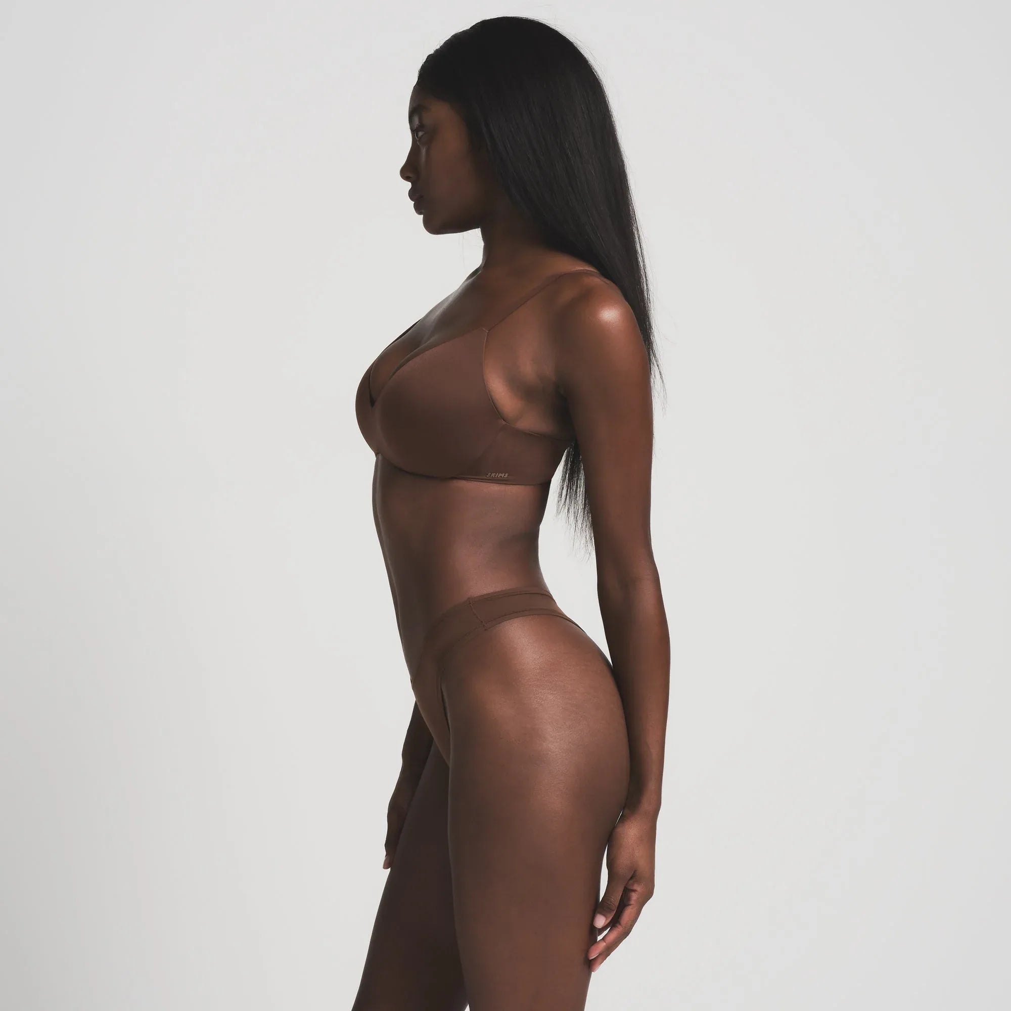 SKIMS WIRELESS FORM PUSH-UP PLUNGE BRA | COCOA - SÜTYEN