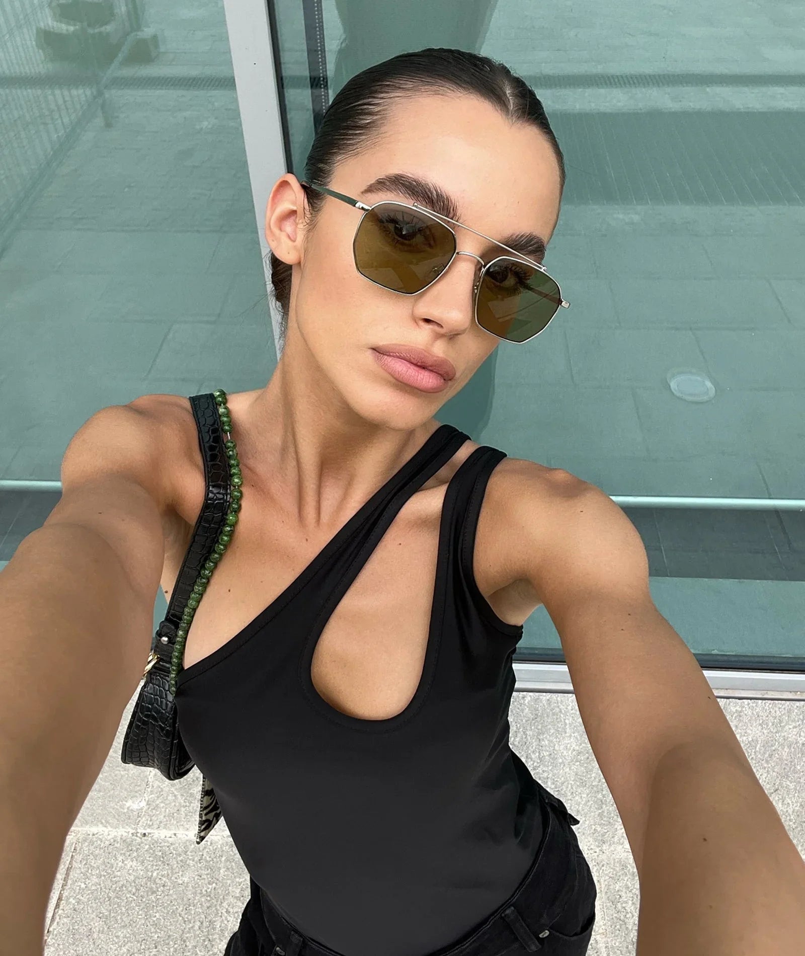 VEHLA Bowie - Silver/Khaki - Gözlük