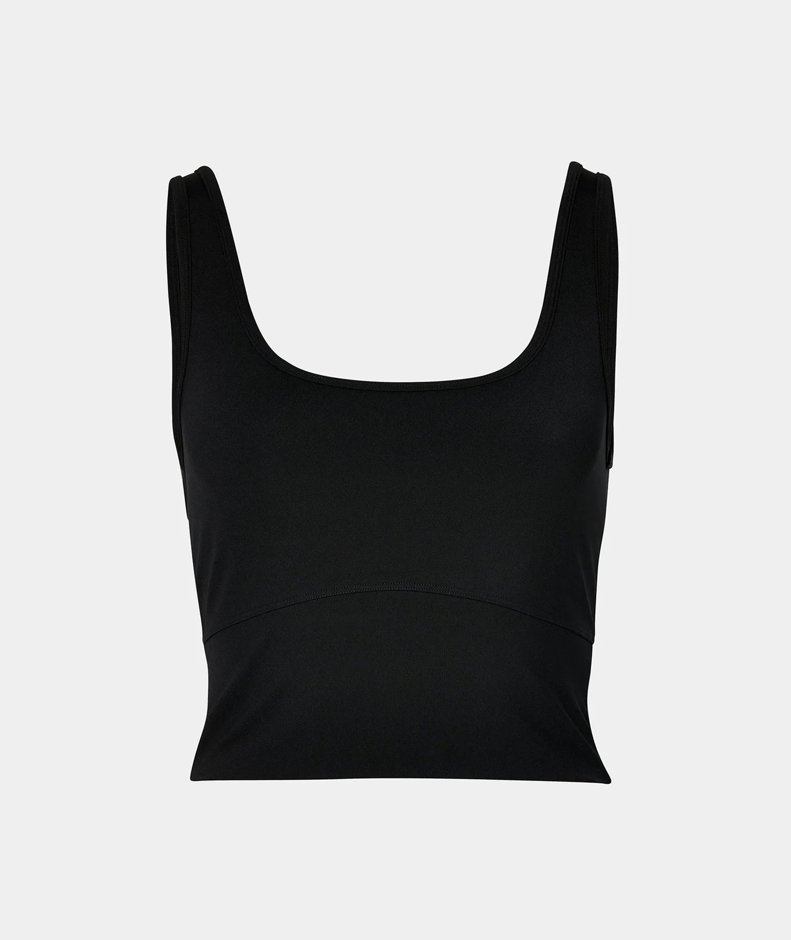 VEHLA CROPPED TANK - BLACK - Crop Atlet
