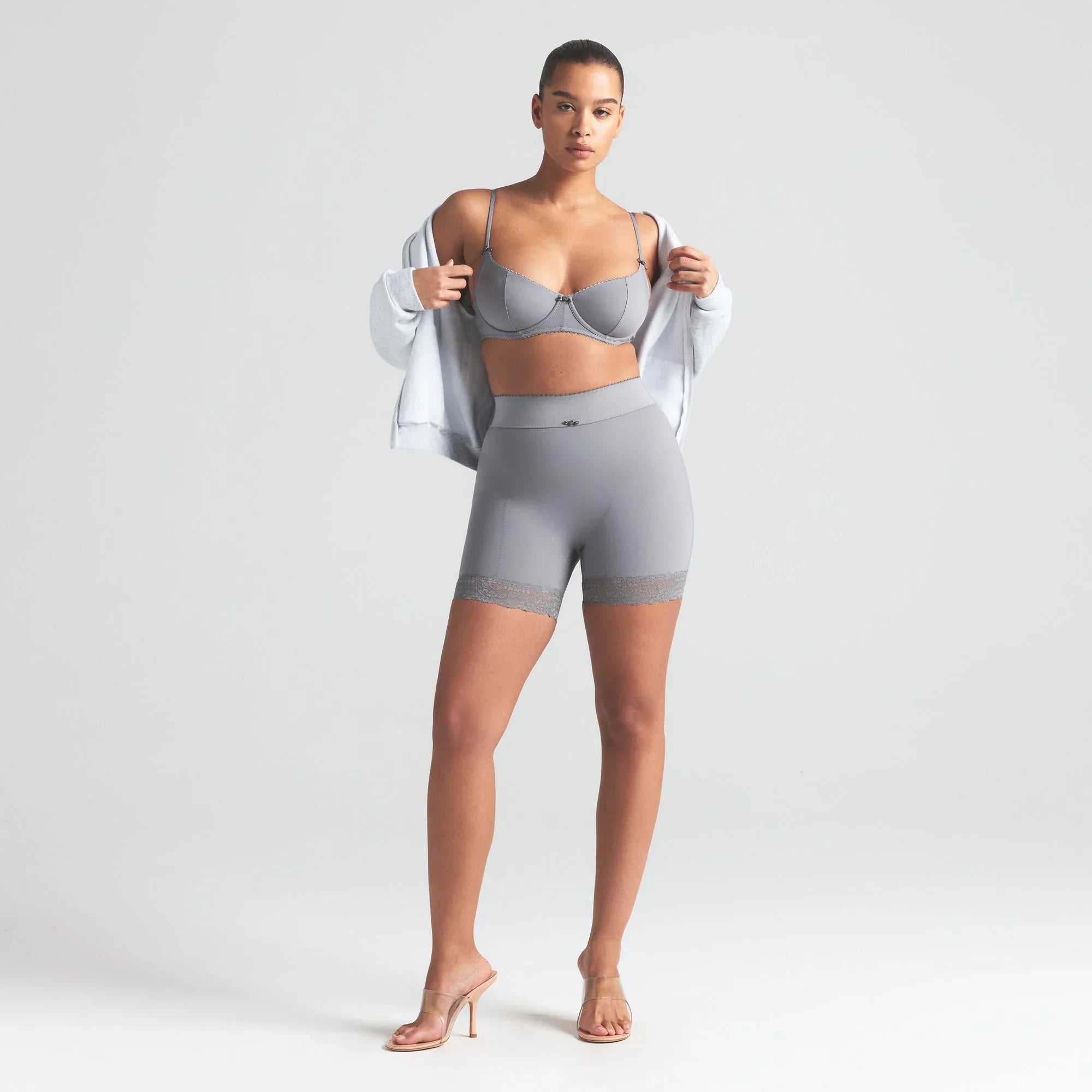 SKIMS VINTAGE SHAPEWEAR UNLINED DEMI BRA | SHADOW - SÜTYEN