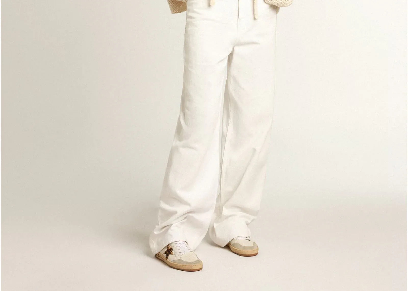 Golden Goose Ball-Star Leopard Print Pony Skin Star Black Heel