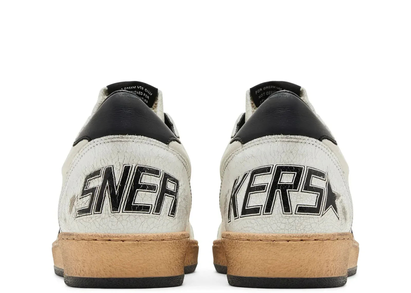 Golden Goose Ball-Star White Nappa With Black Star