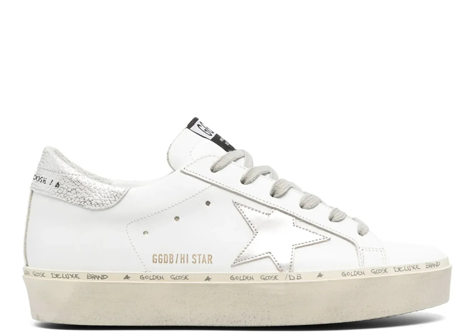Golden Goose Hi-Star White Leather