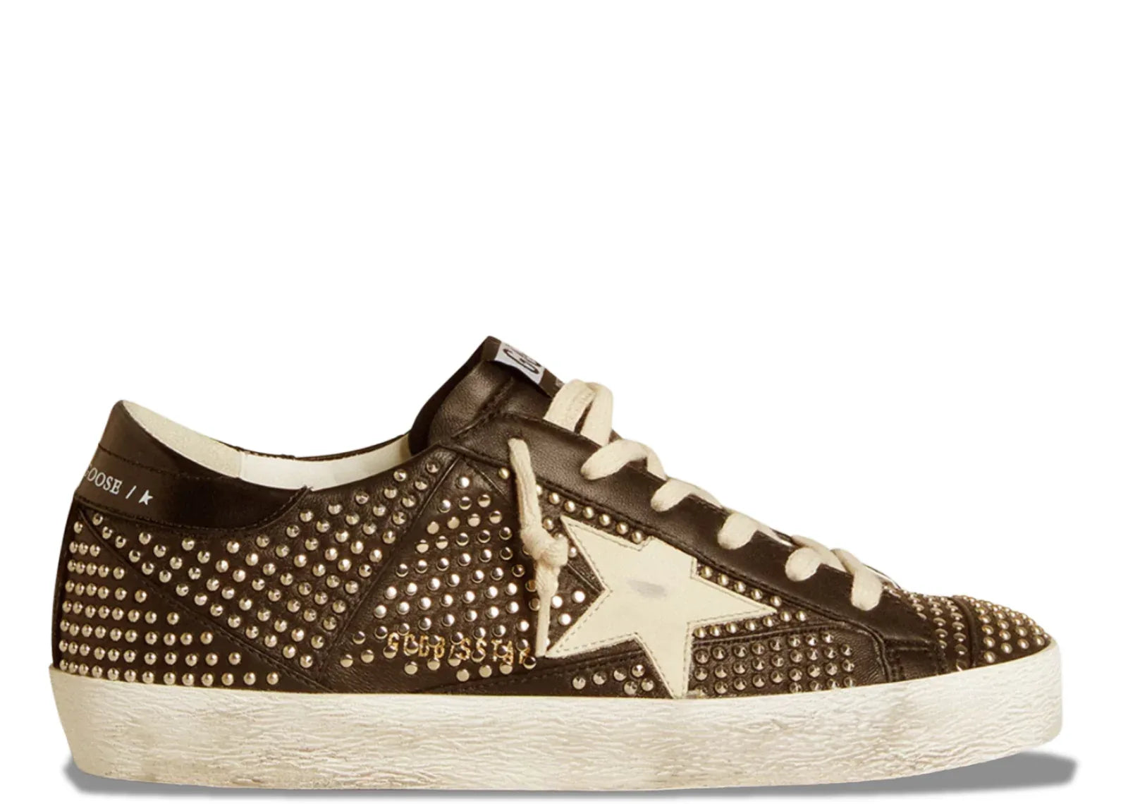 Golden Goose Super-Star Black Nappa Silver