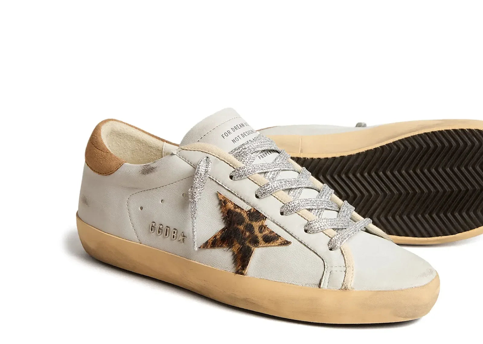 Golden Goose Super-Star Powder Blue Leopard Star