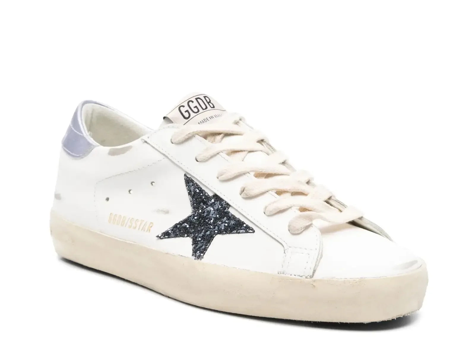 Golden Goose Super-Star White Black Glicine