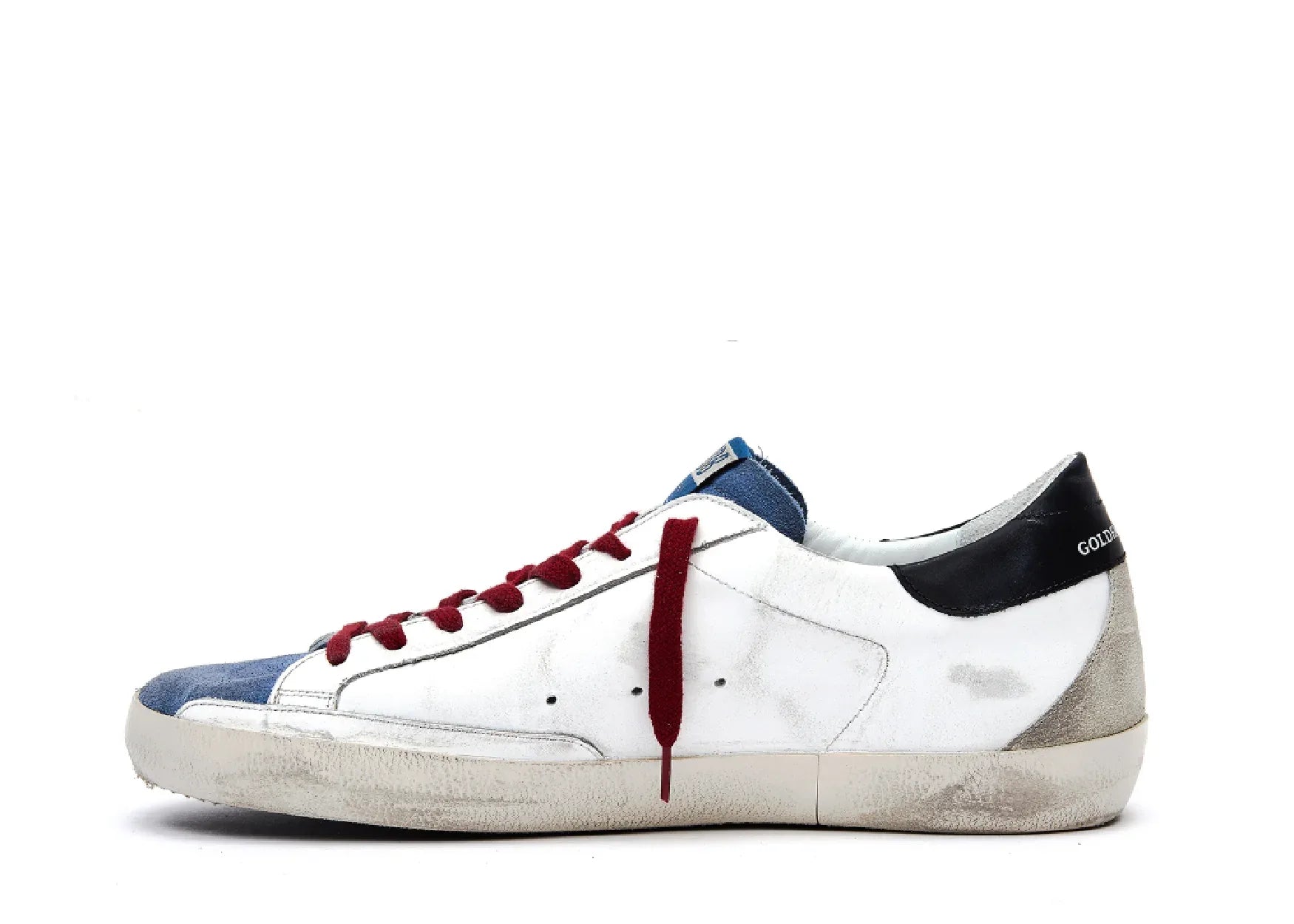 Golden Goose Super-Star White Blue Red