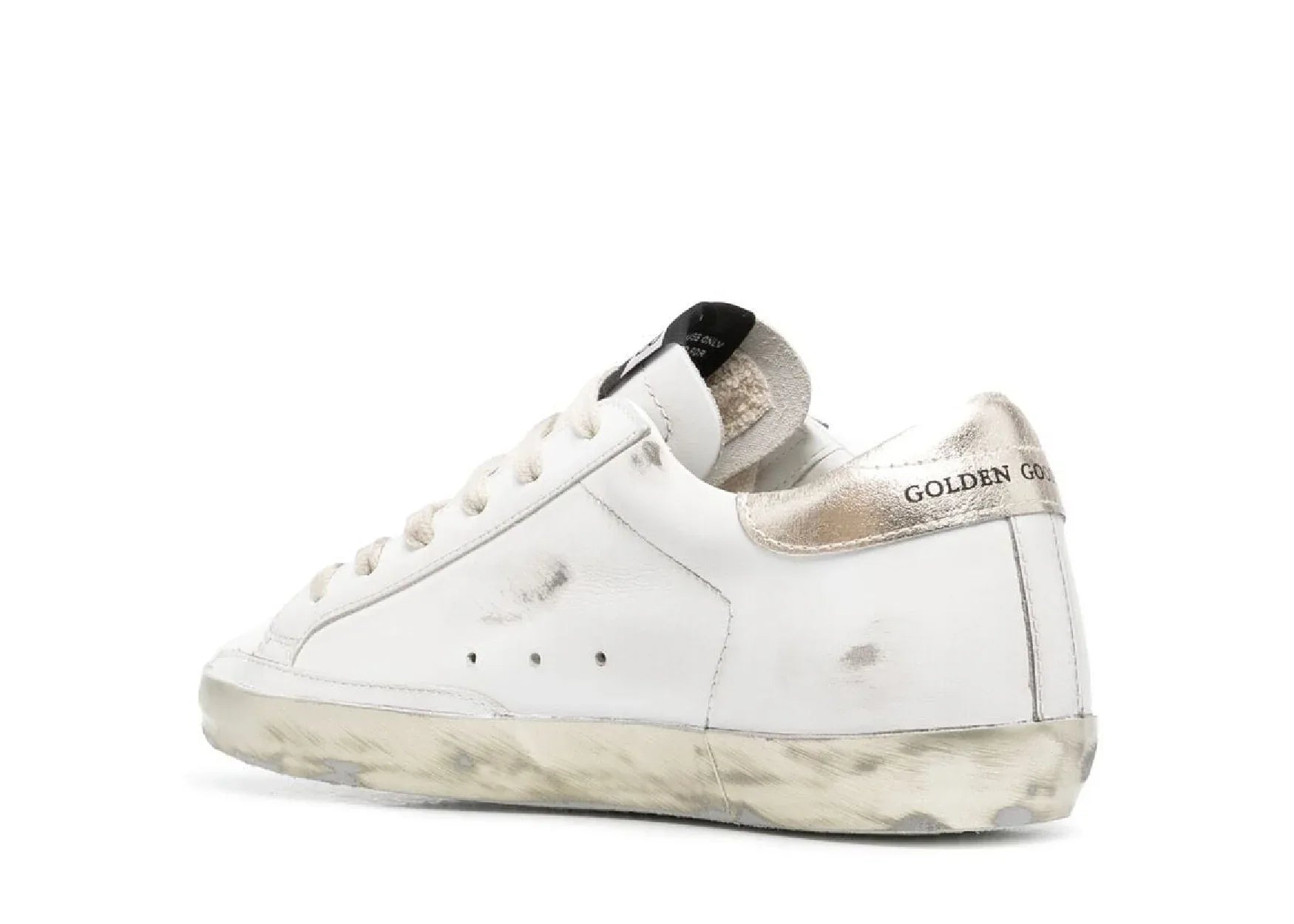 Golden Goose Super-Star White Gold Sparkle