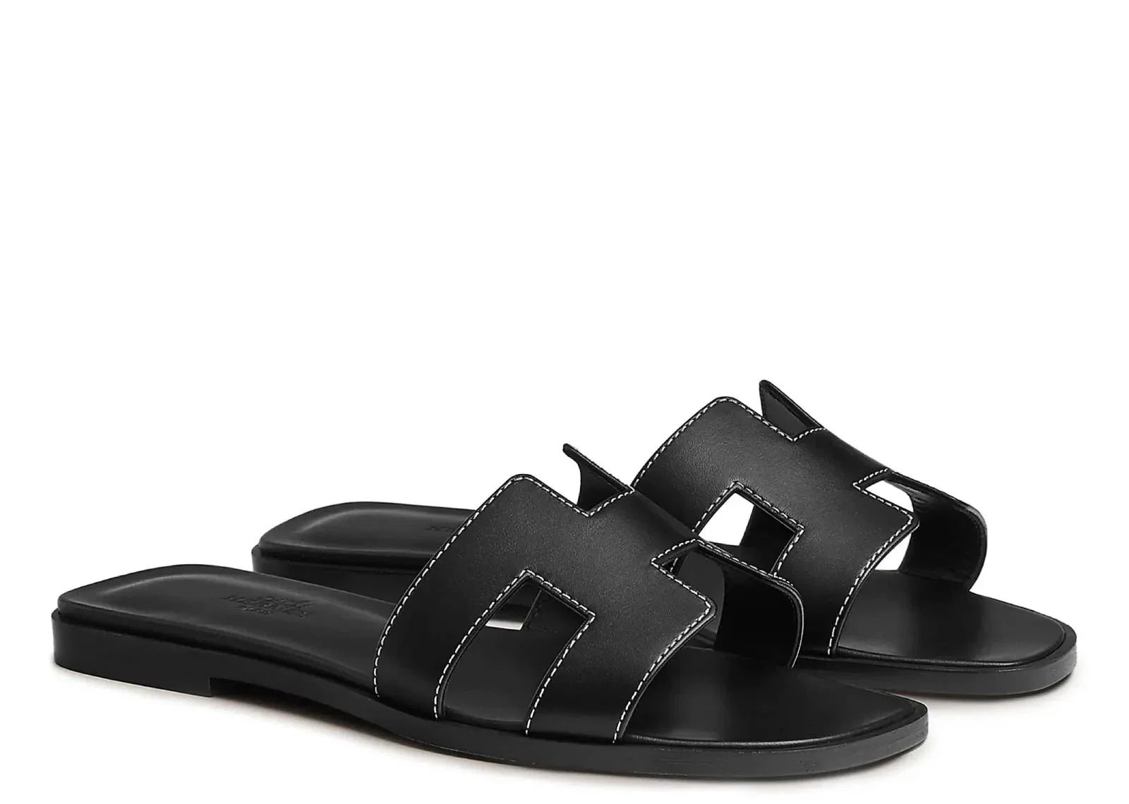 Hermes Oran Sandal Nior Box Calfskin Leather