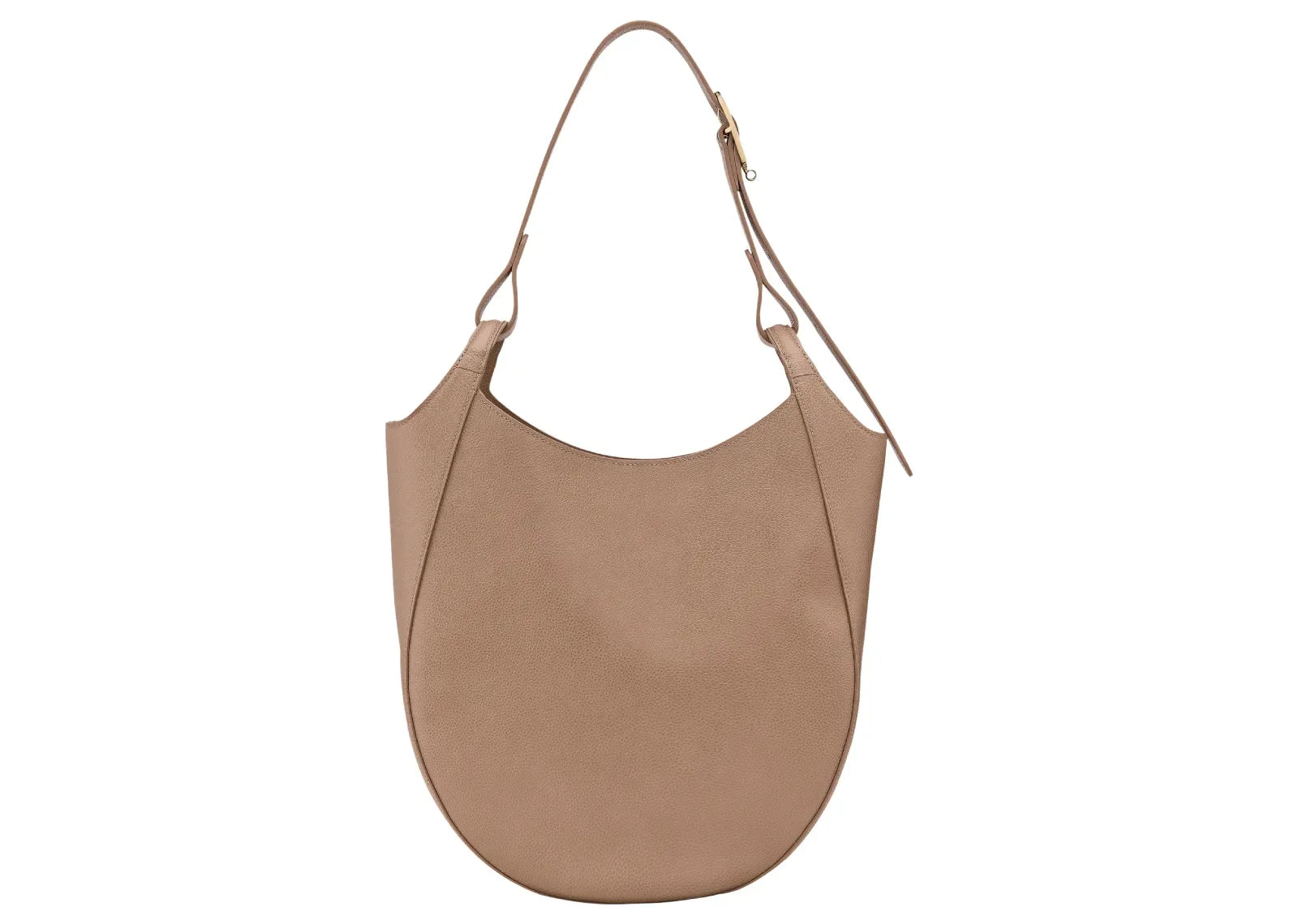 Longchamp Le Foulonné Lare Hobo Bag Biscuit