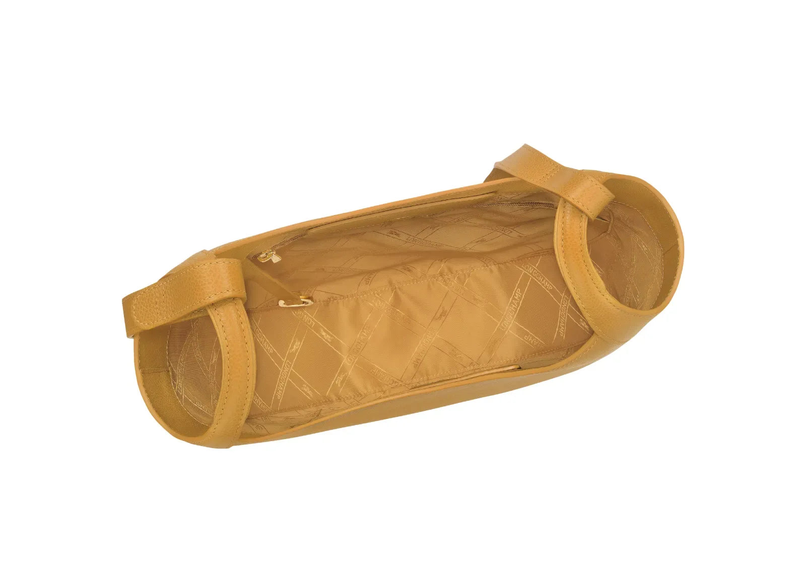 Longchamp Le Foulonné Lare Hobo Bag Nutmeg