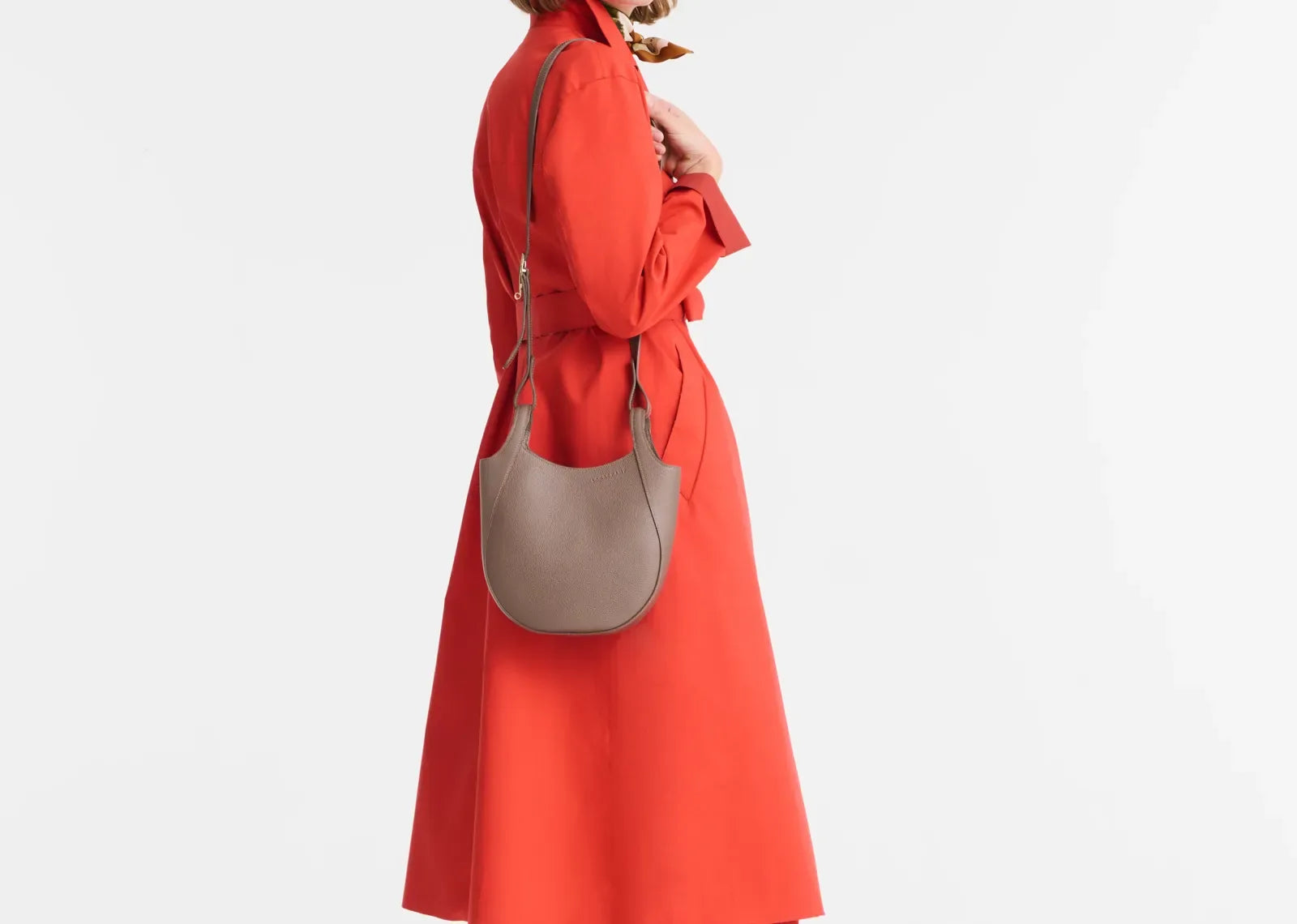 Longchamp Le Foulonné Small Crossbody Bag Taupe