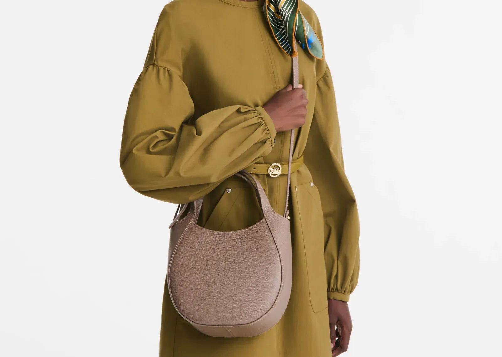 Longchamp Le Foulonné Small Handbag Taupe