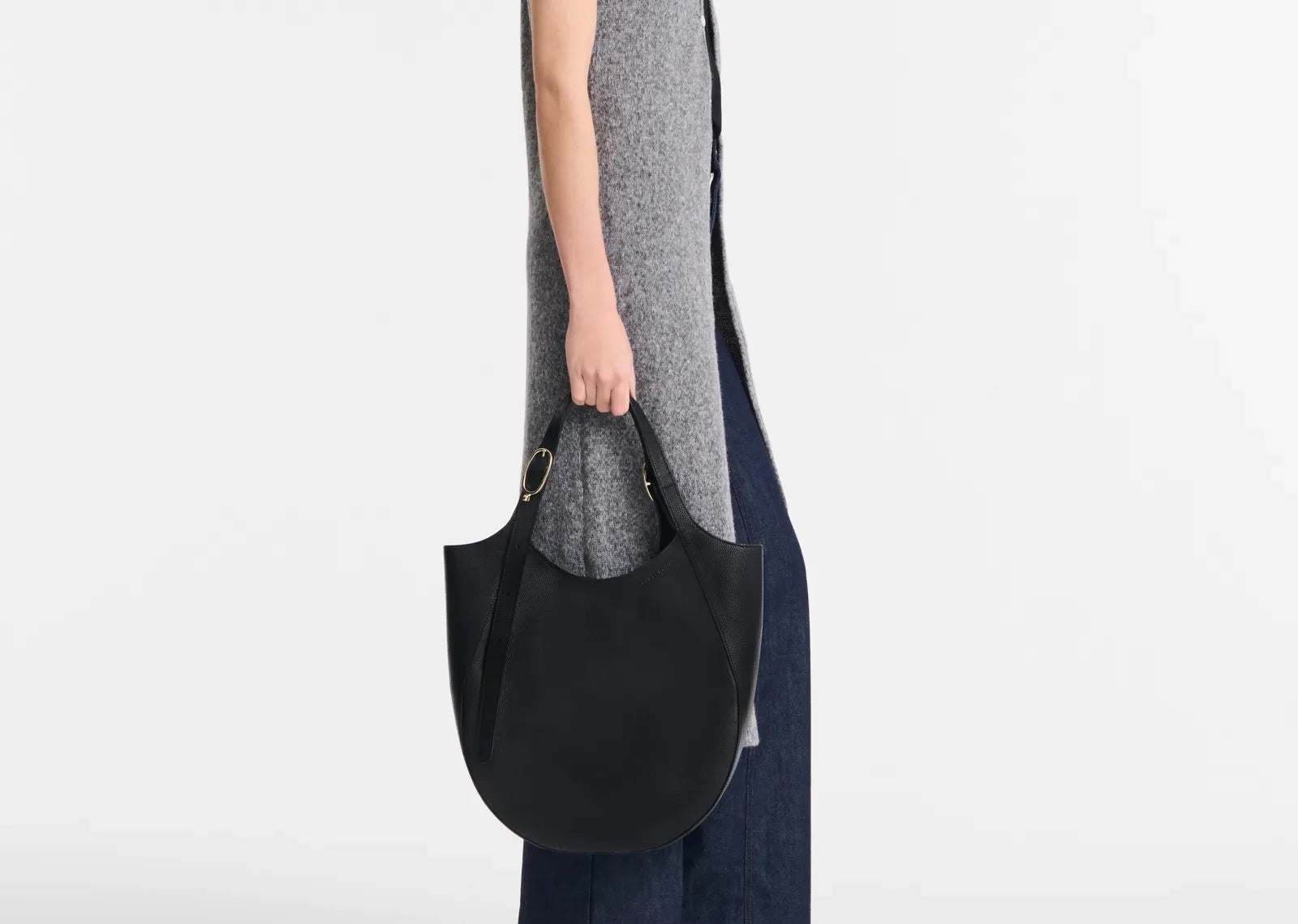 Longchamp Le Foulonné XL Tote Bag Black