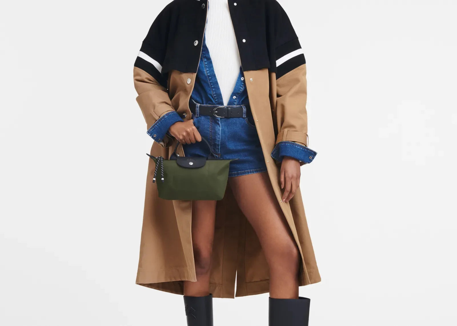 Longchamp Le Pliage Energy Pouch Khaki