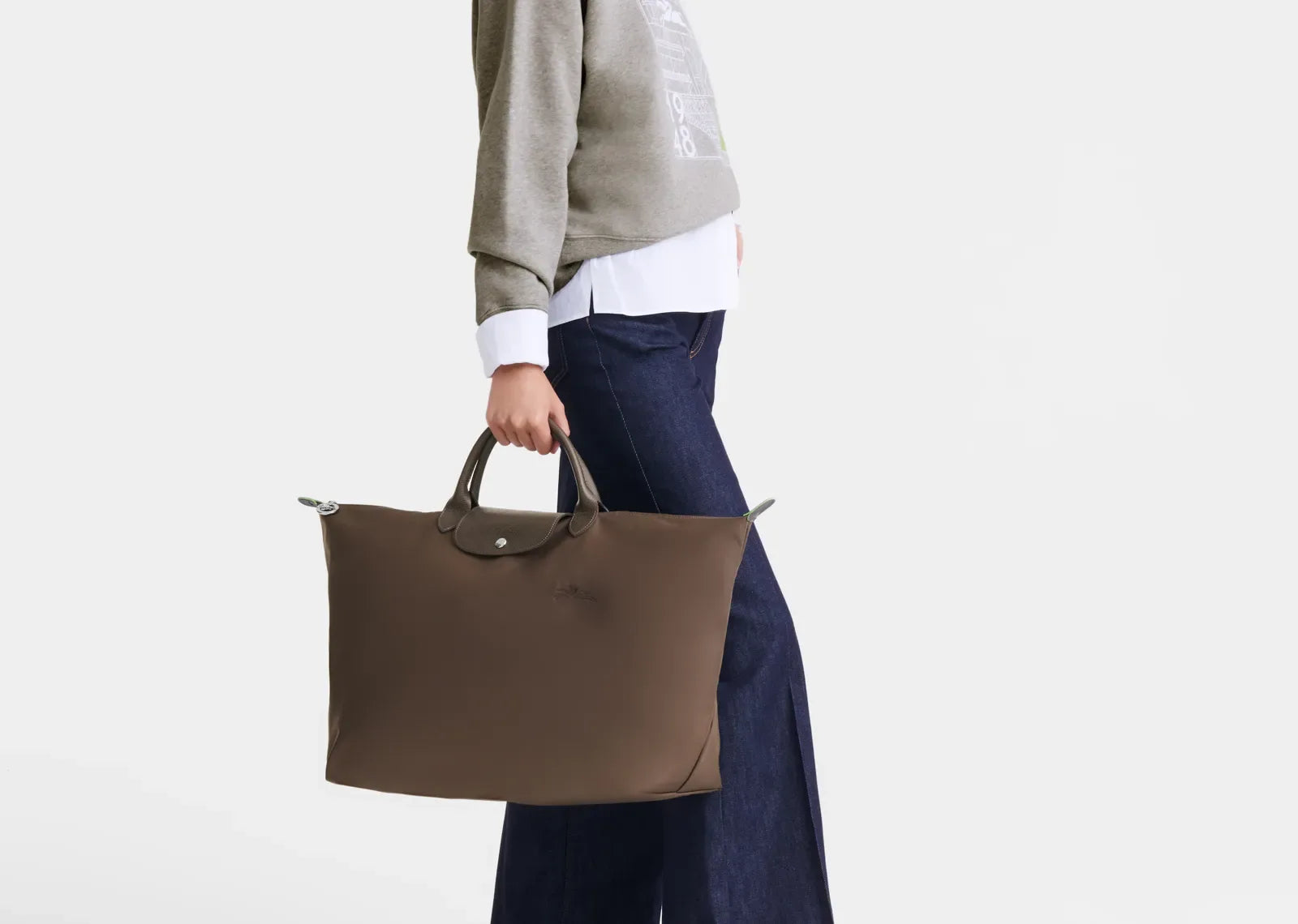 Longchamp Le Pliage Green L Travel Bag Terra