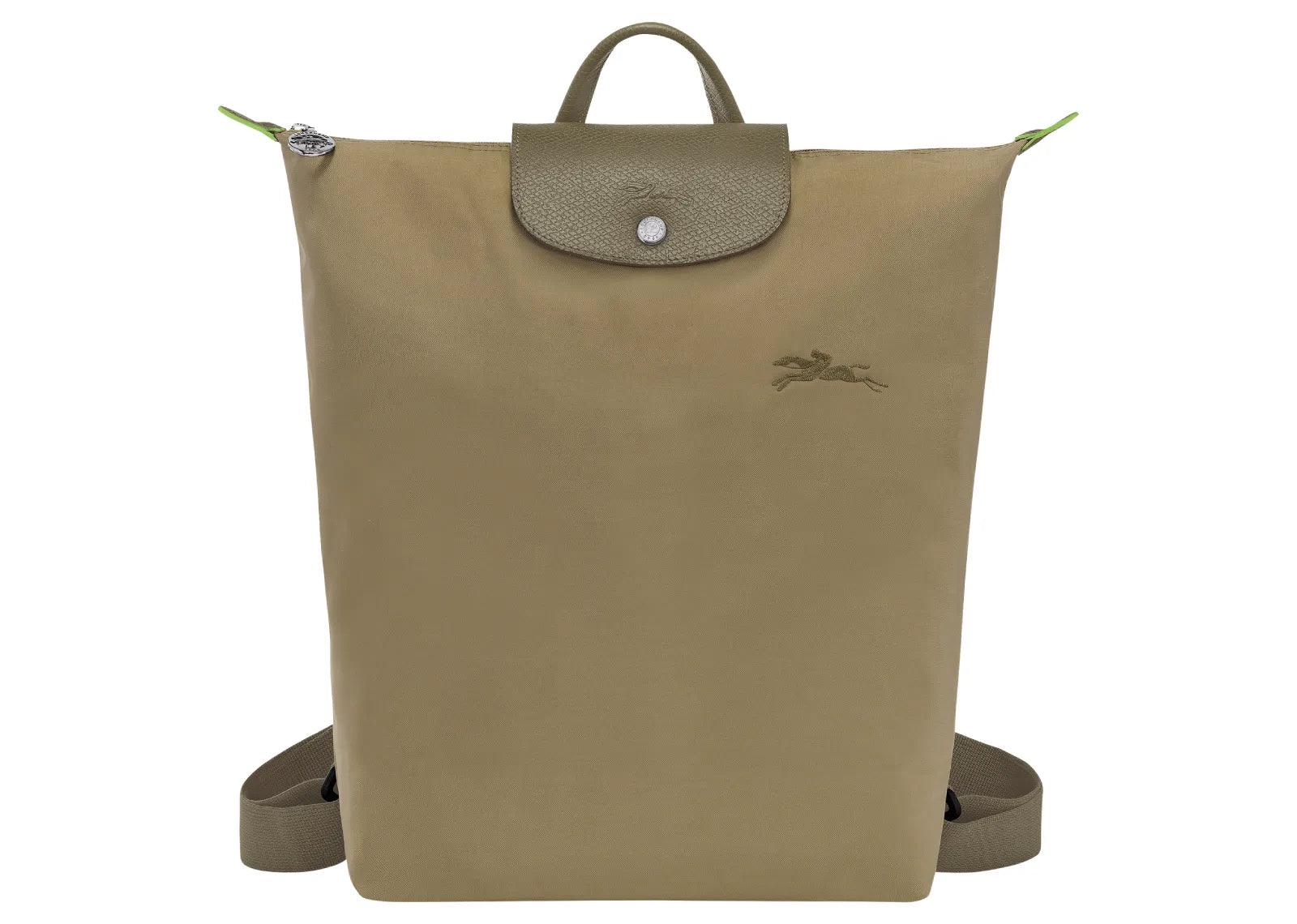 Longchamp Le Pliage Green M Backpack Artichoke