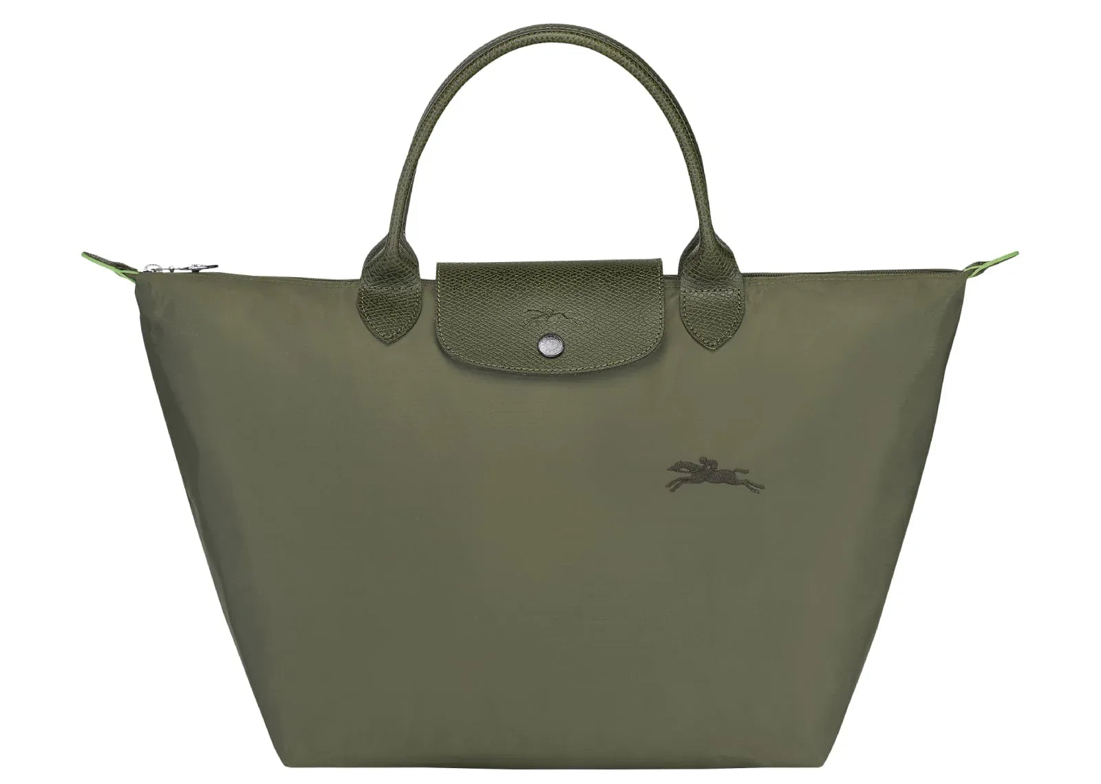 Longchamp Le Pliage Green Medium Handbag Forest
