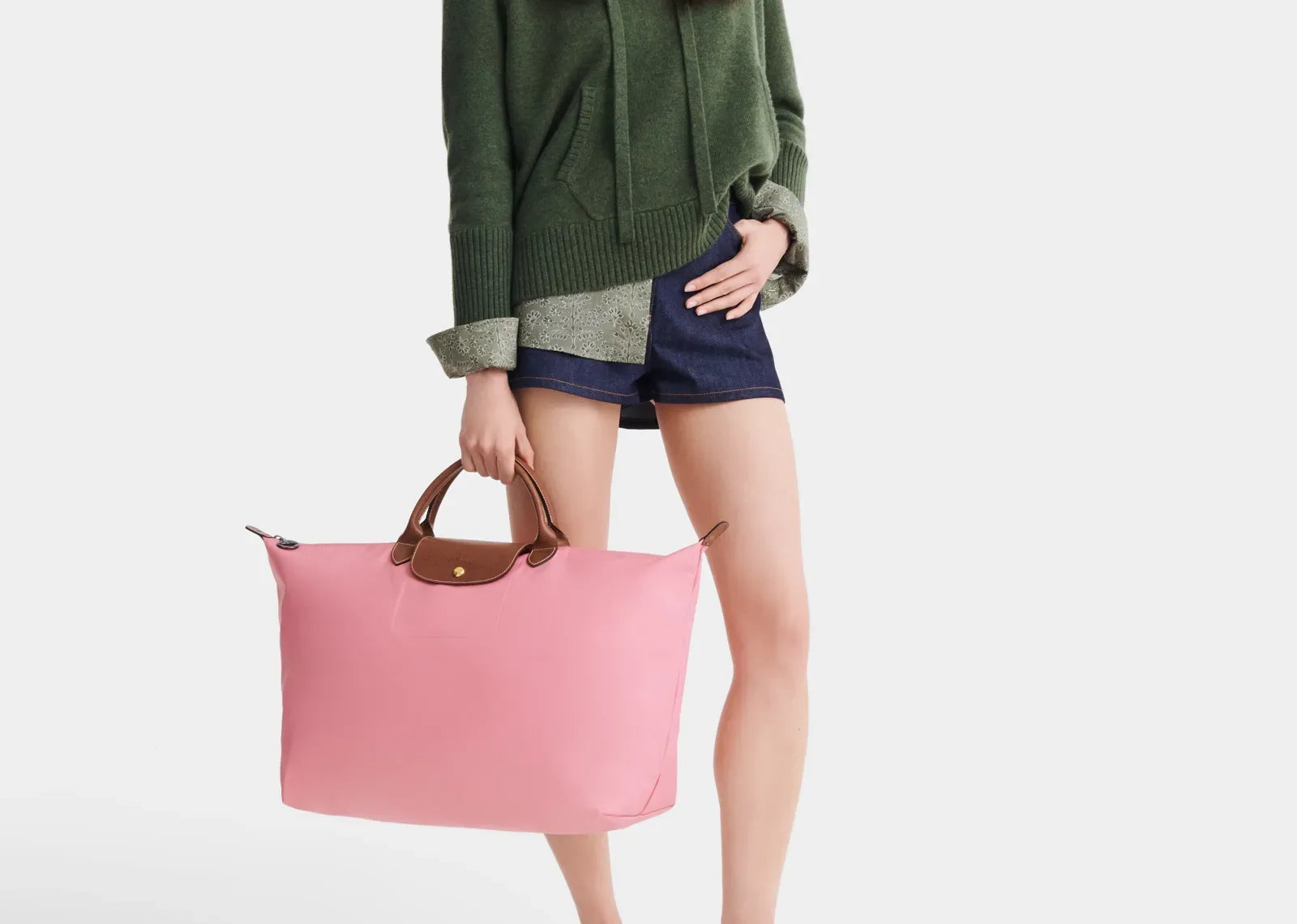 Longchamp Le Pliage Original L Travel Bag Marshmallow