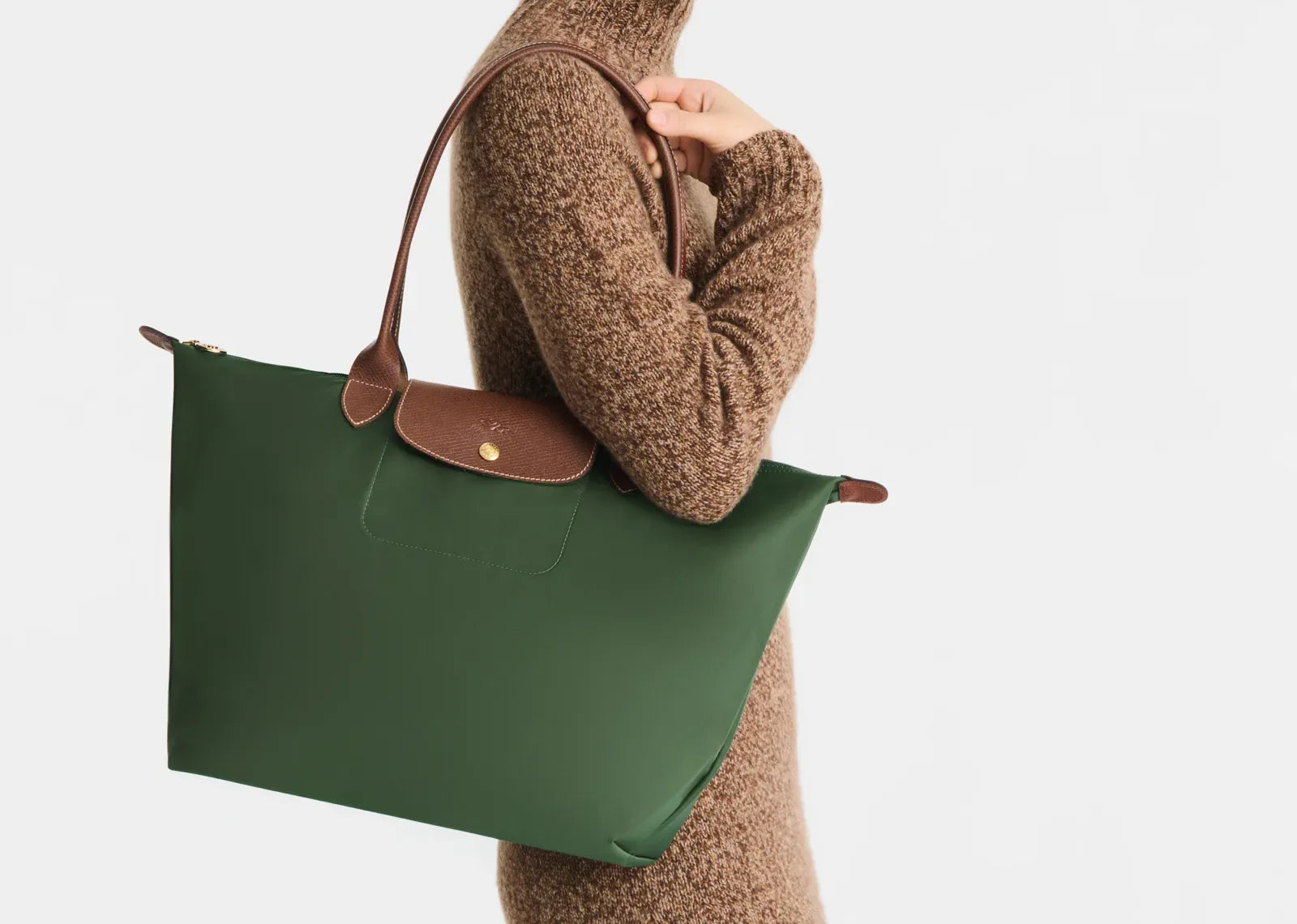 Longchamp Le Pliage Original Large Tote Bag British Green