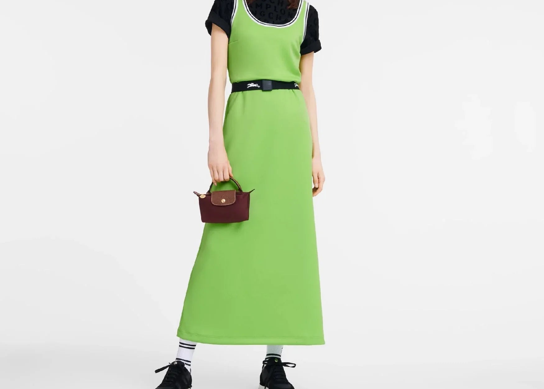 Longchamp Le Pliage Original Pouch With Handle Burgundy