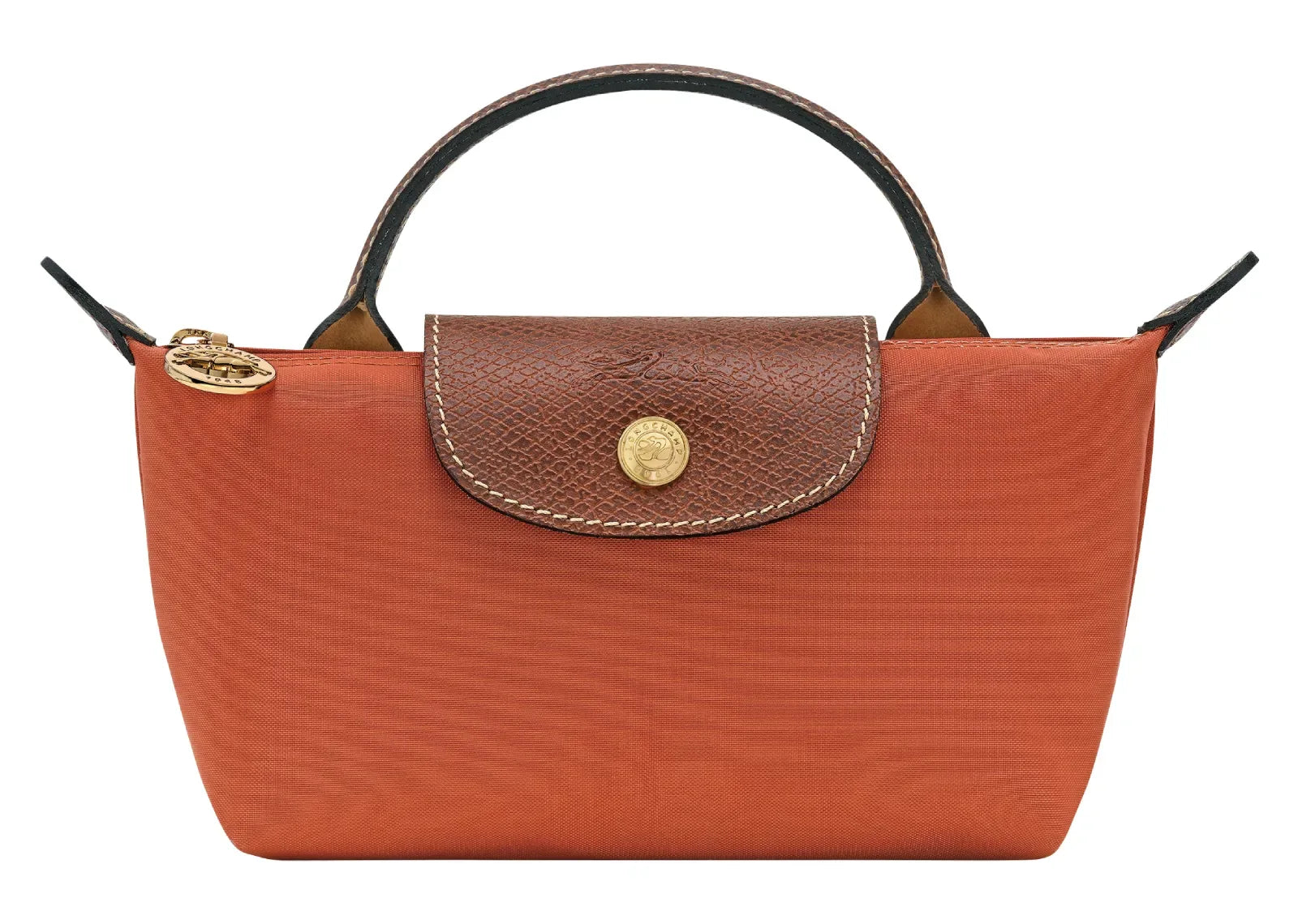 Longchamp Le Pliage Original Pouch With Handle Brick