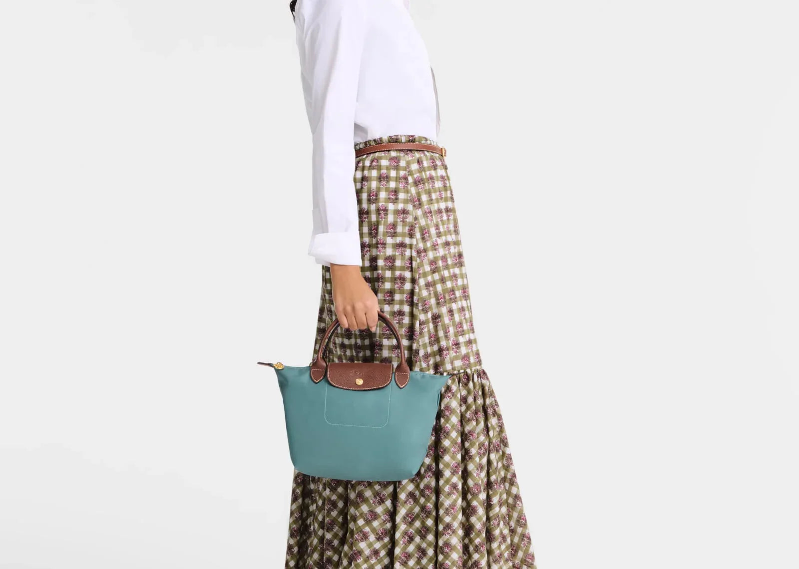 Longchamp Le Pliage Original Small Handbag Eucalyptus