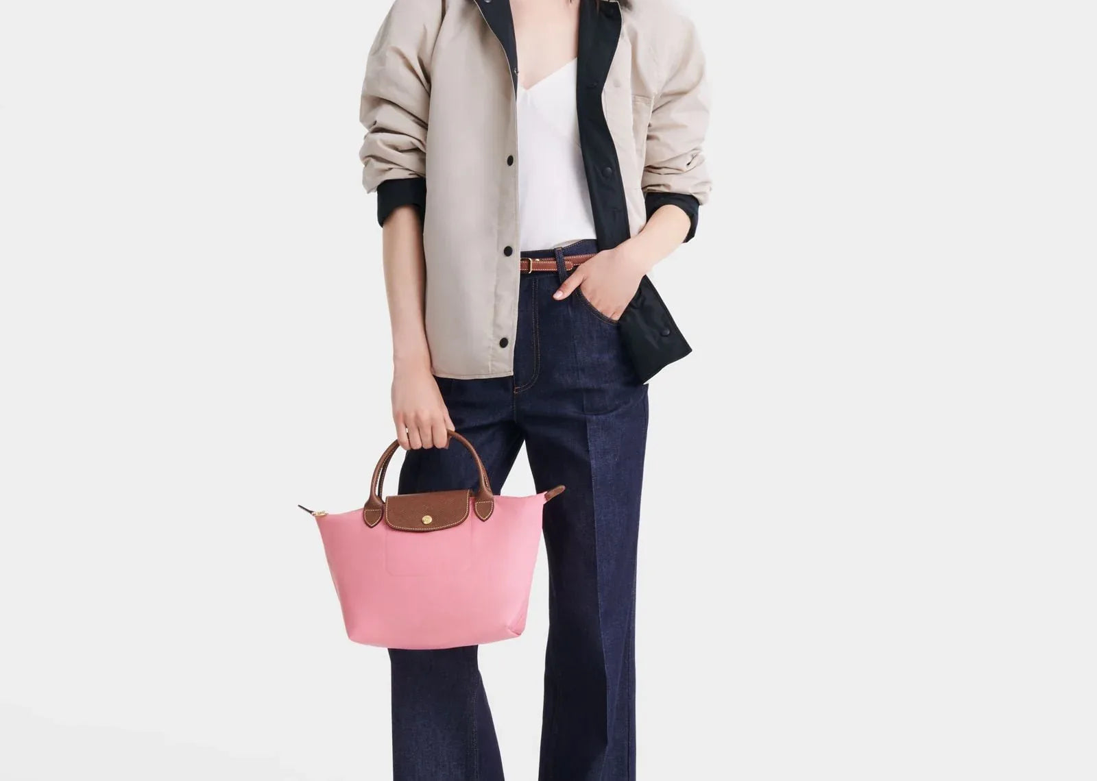 Longchamp Le Pliage Original Small Handbag Marshmallow