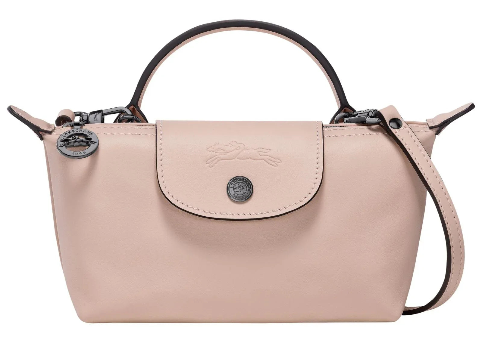 Longchamp Le Pliage Xtra XS Pouch Leather Nude