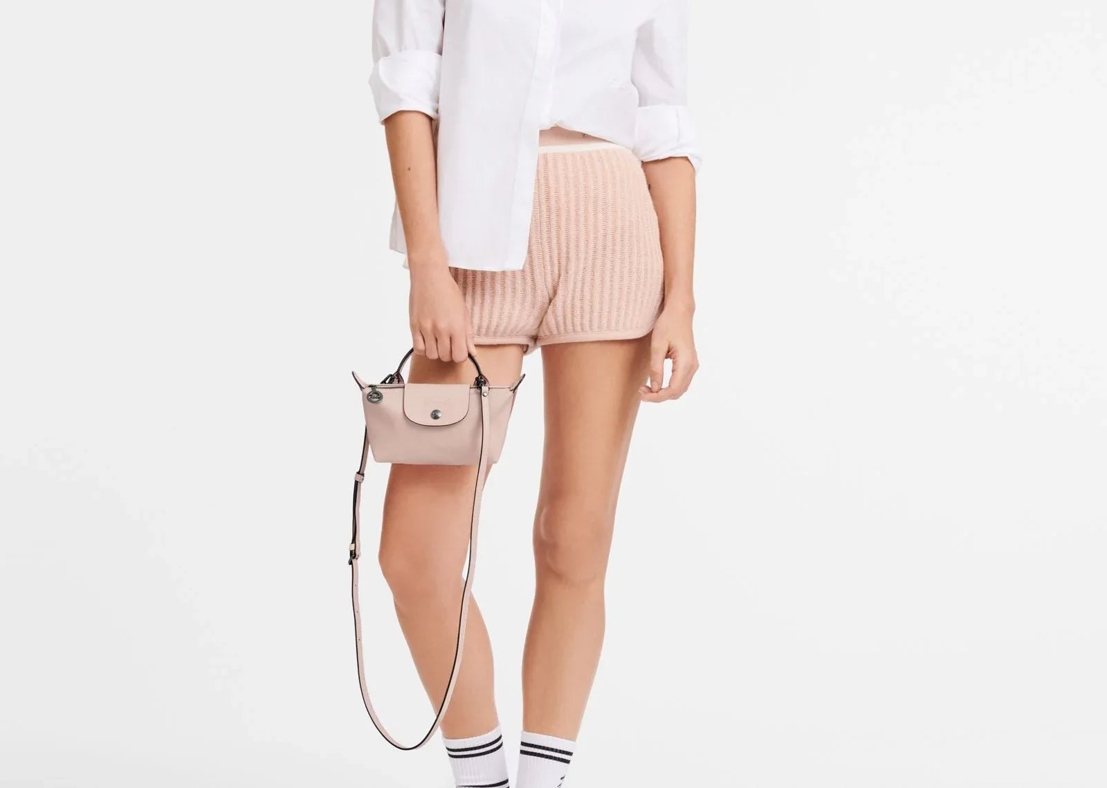 Longchamp Le Pliage Xtra XS Pouch Leather Nude