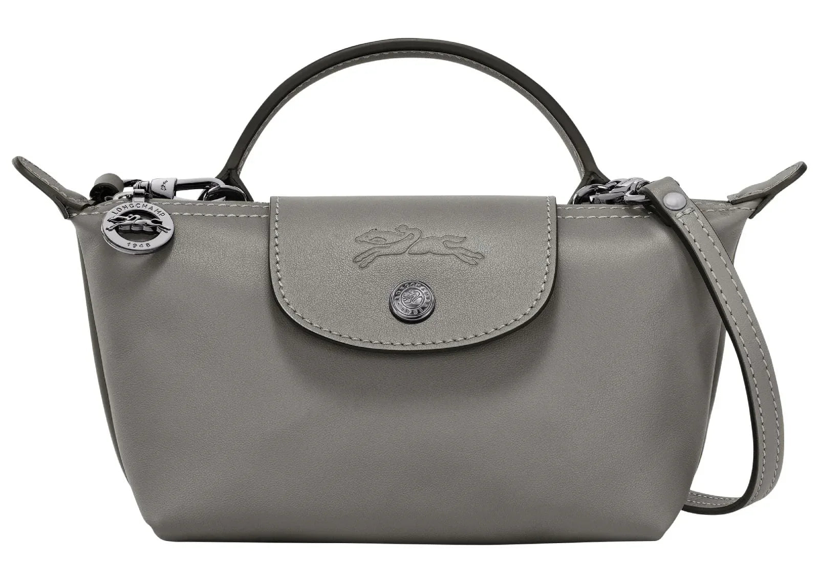 Longchamp Le Pliage Xtra XS Pouch Leather Turtledove