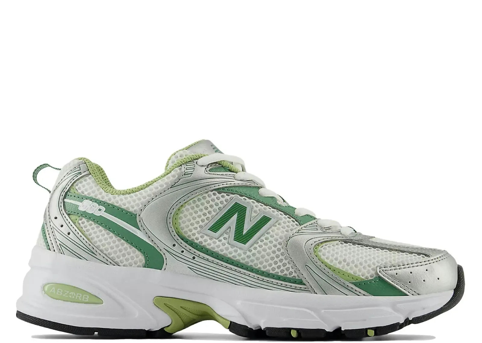 New Balance 530 Silver Metallic Mallard Green