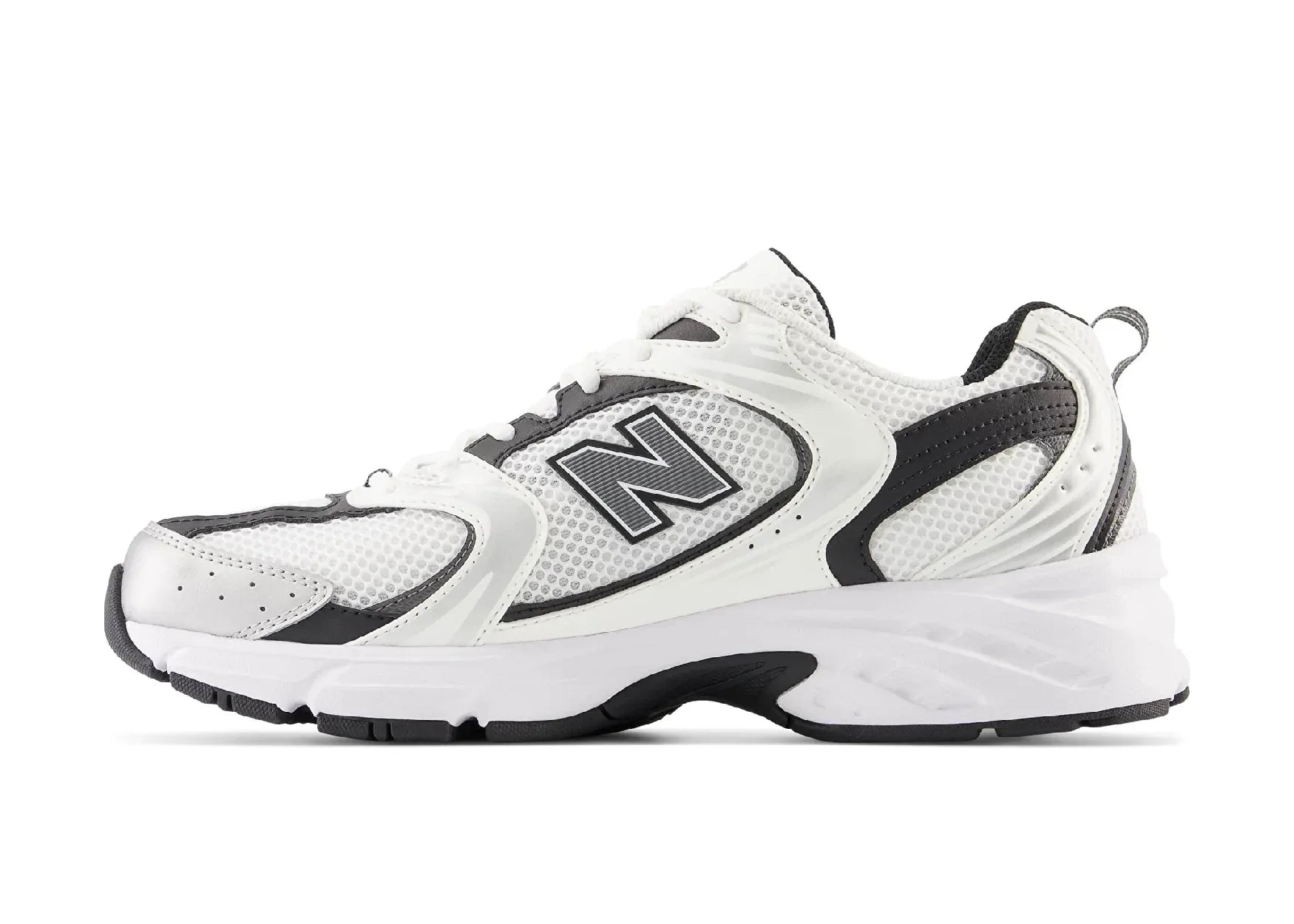 New Balance 530 White Silver Metallic Black