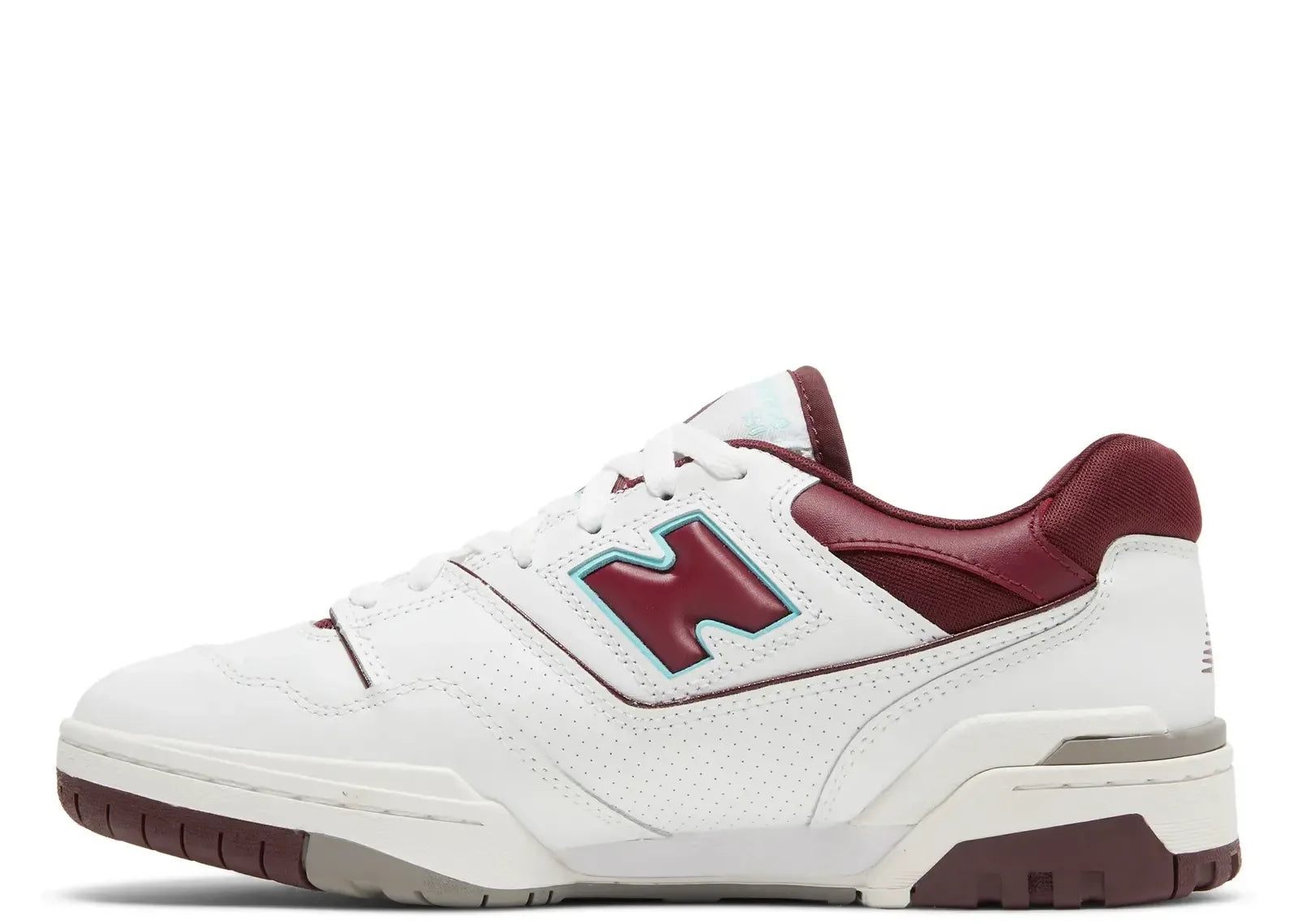 New Balance 550 Burgundy Cyan