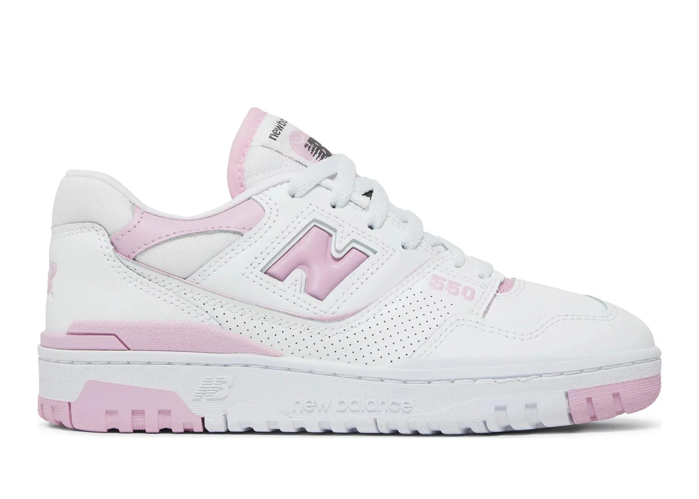 New Balance 550 White Bubblegum Pink