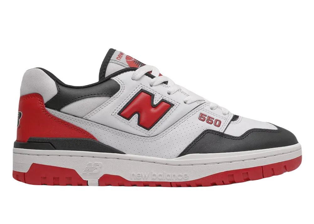 New Balance 550 White Red Black