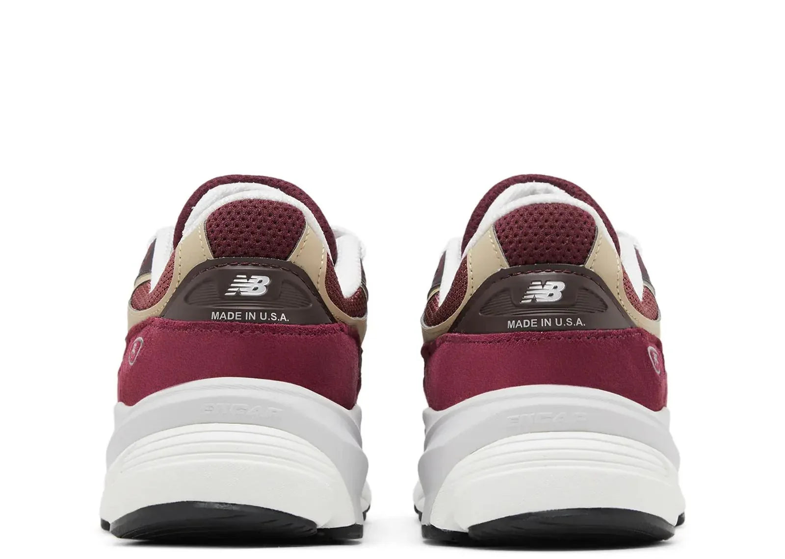 New Balance 990v6 MiUSA Teddy Santis Burgundy Tan