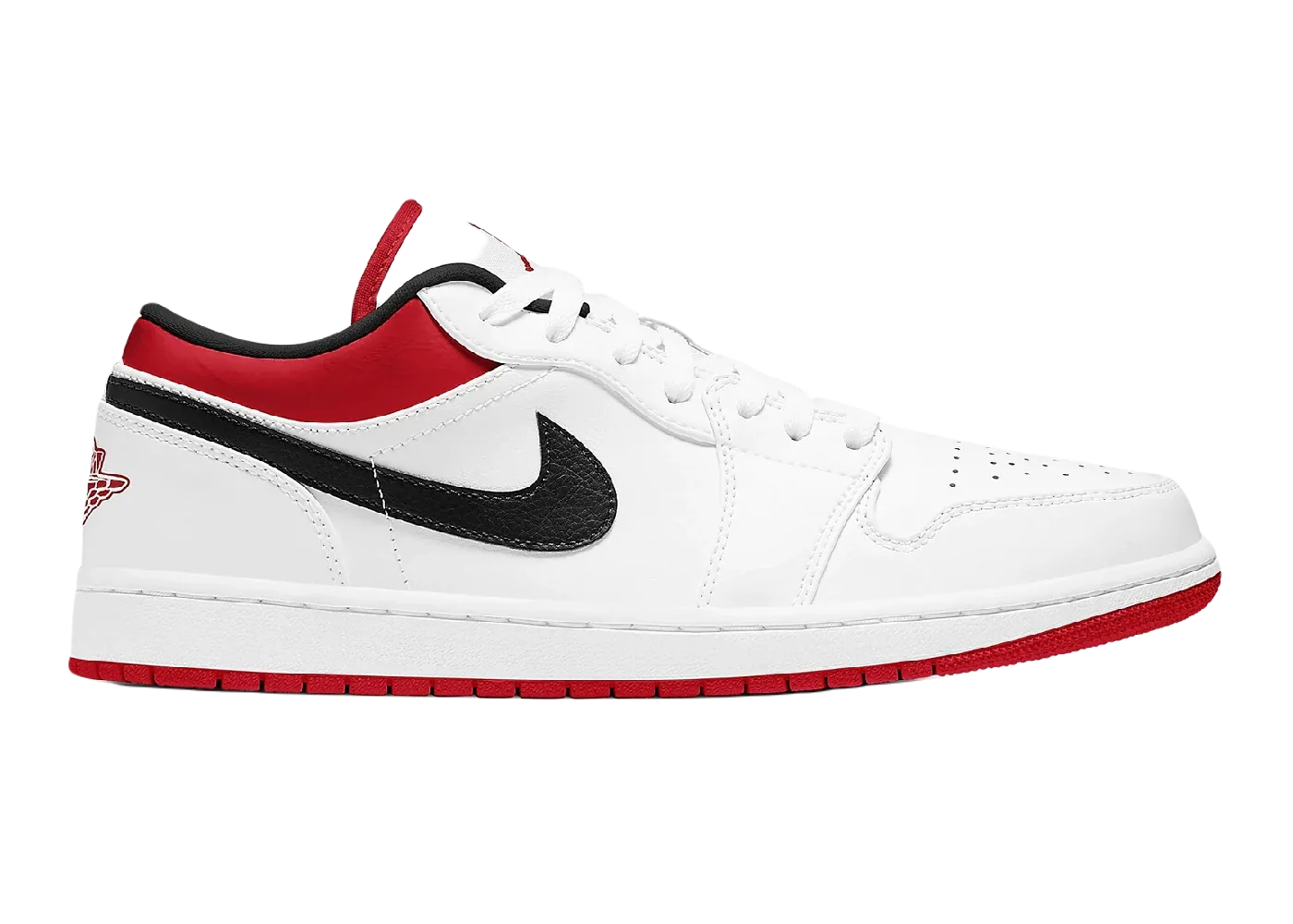 Nike Air Jordan 1 Low White University Red Black