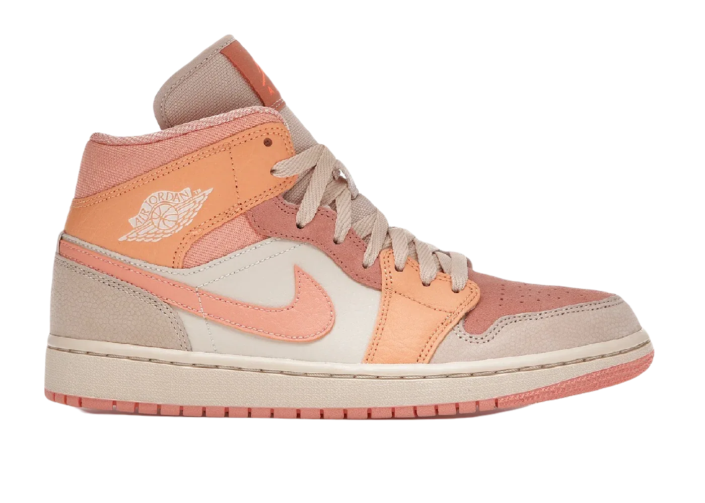 Nike Air Jordan 1 Mid Apricot Orange (W)