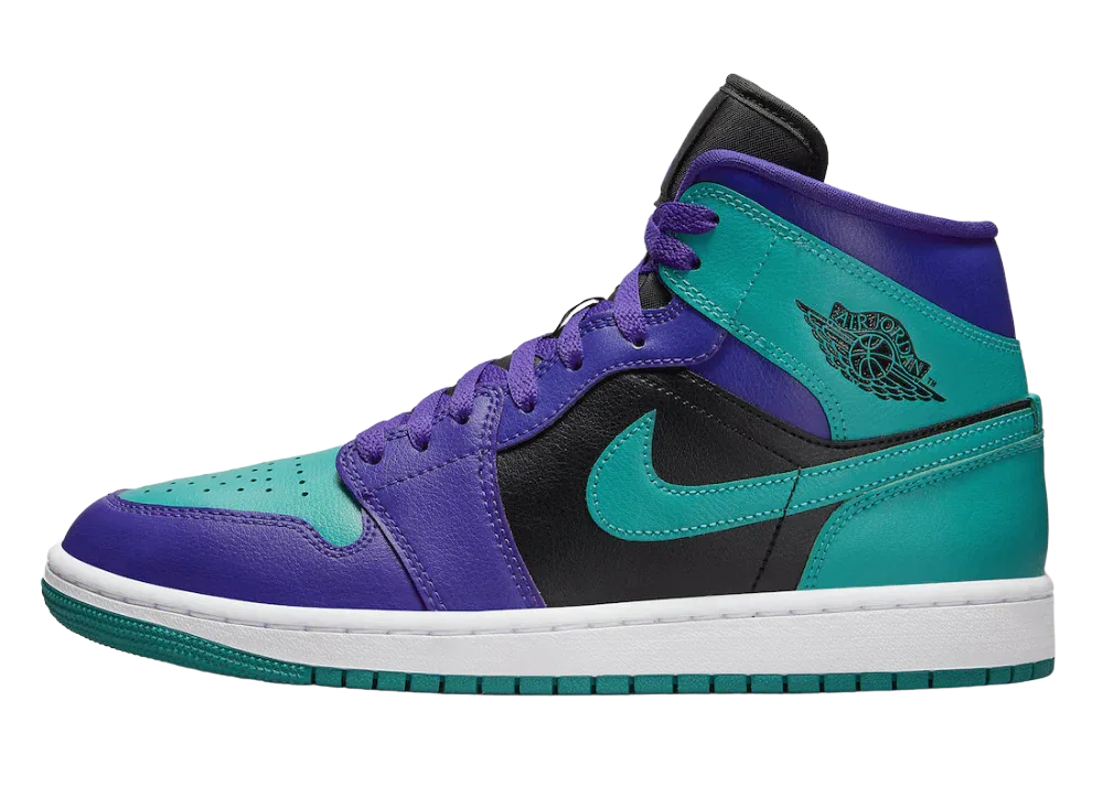 Nike Air Jordan 1 Mid Black Grape (W)