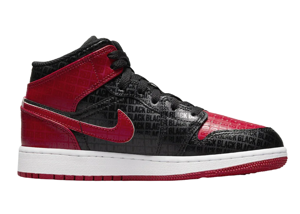 Nike Air Jordan 1 Mid Bred Text (GS)