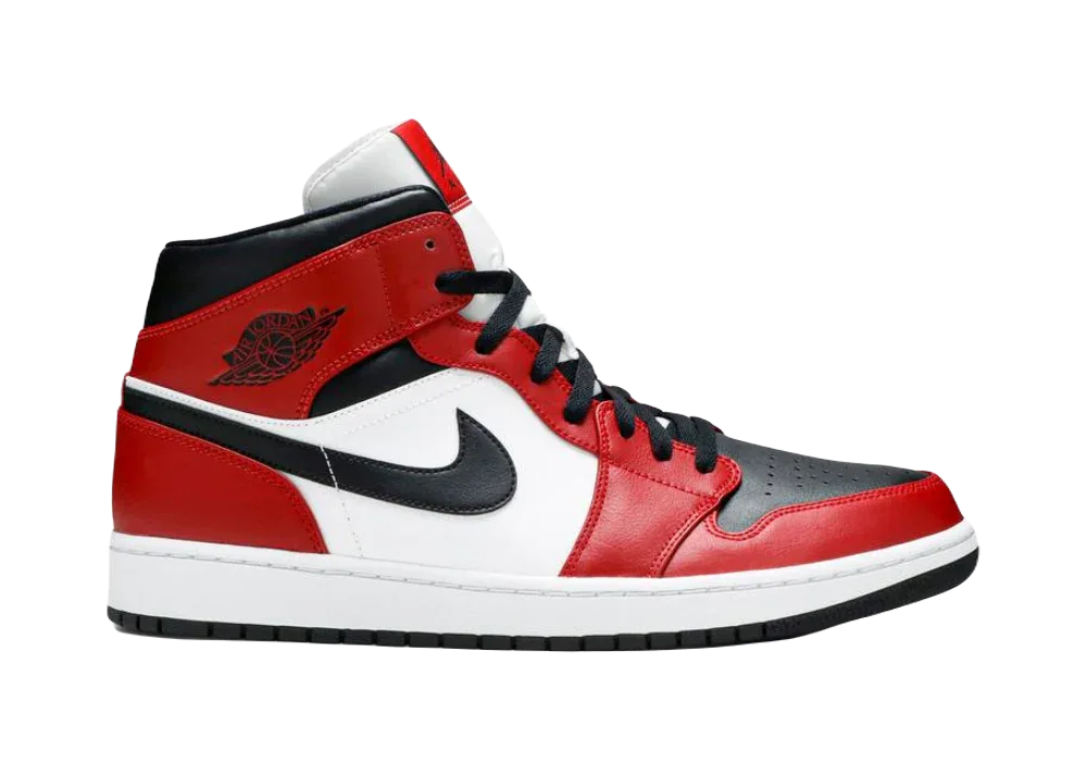 Nike Air Jordan 1 Mid Chicago Toe